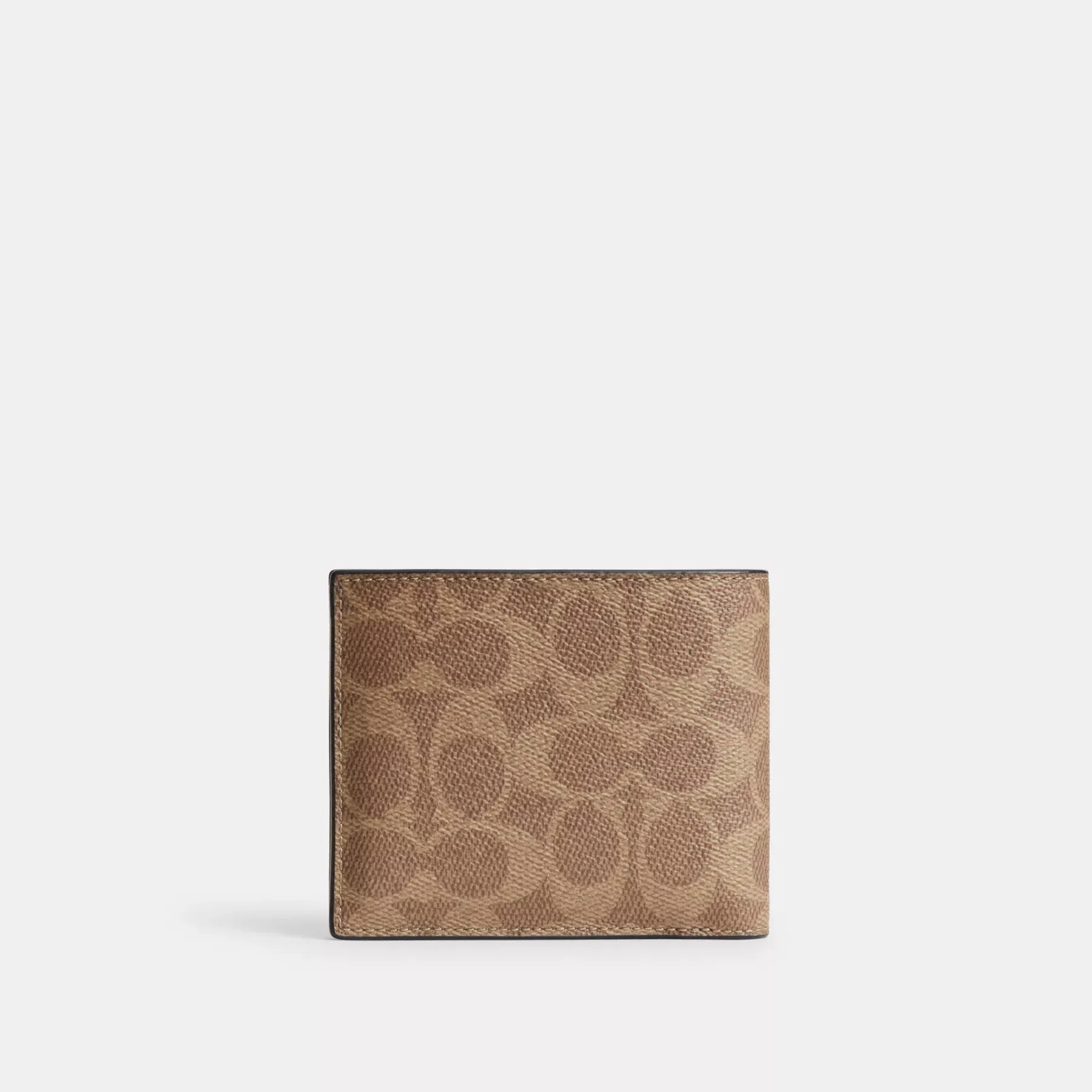 3-In-1 Wallet In Signature Canvas With Coach Graphic Tan Multi