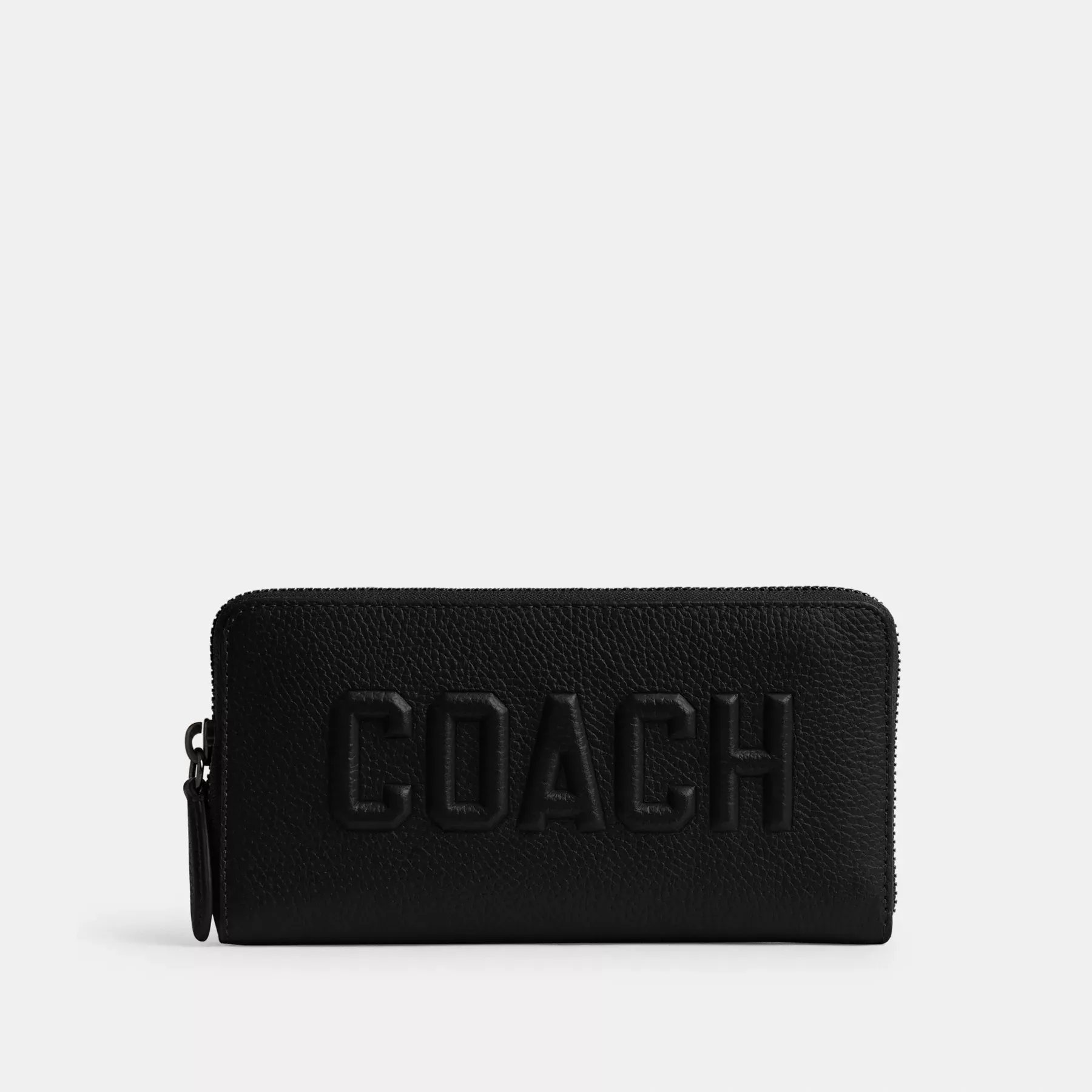 Accordion Wallet With Coach Graphic Black