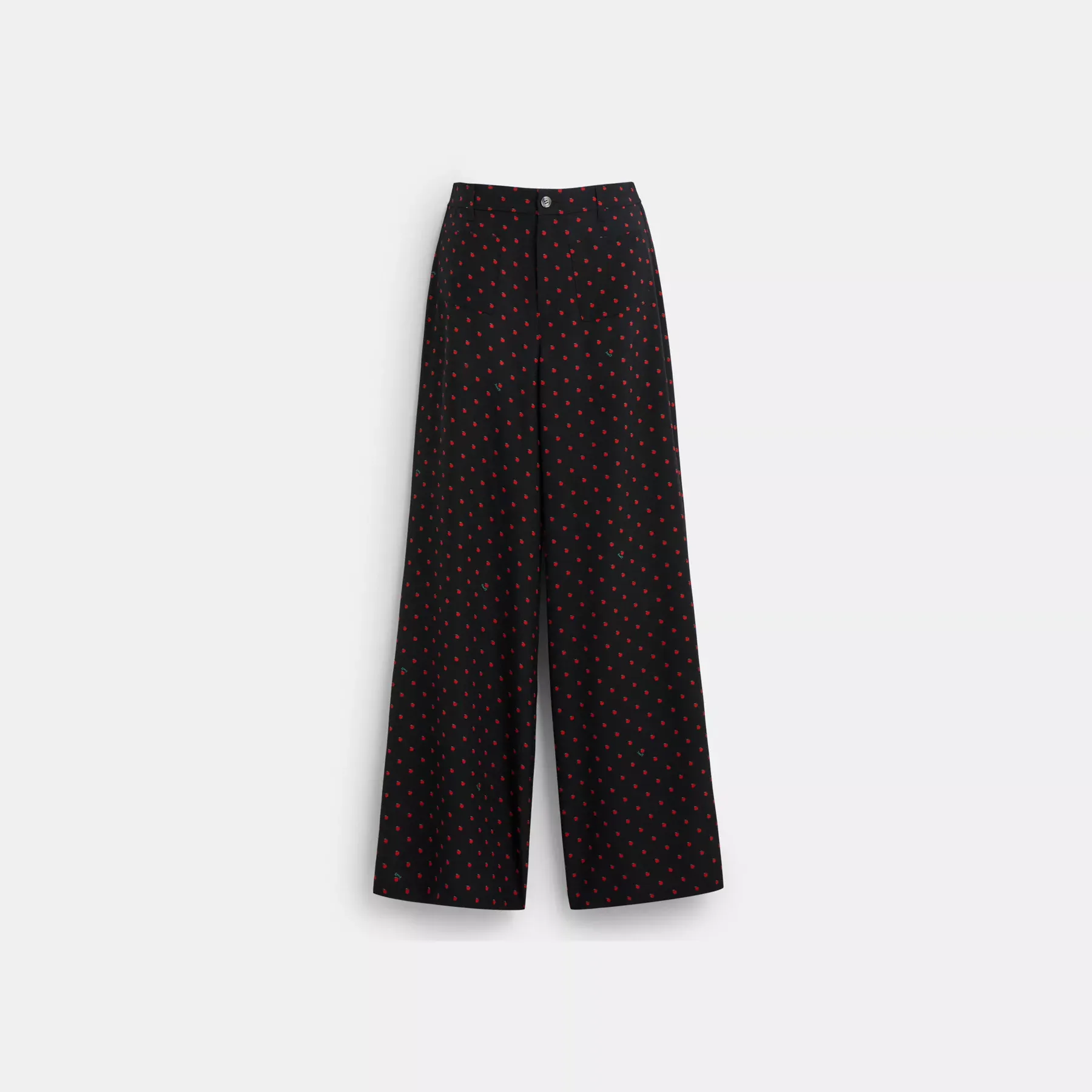 Apple Dot Pant Asia Fit Black/Red