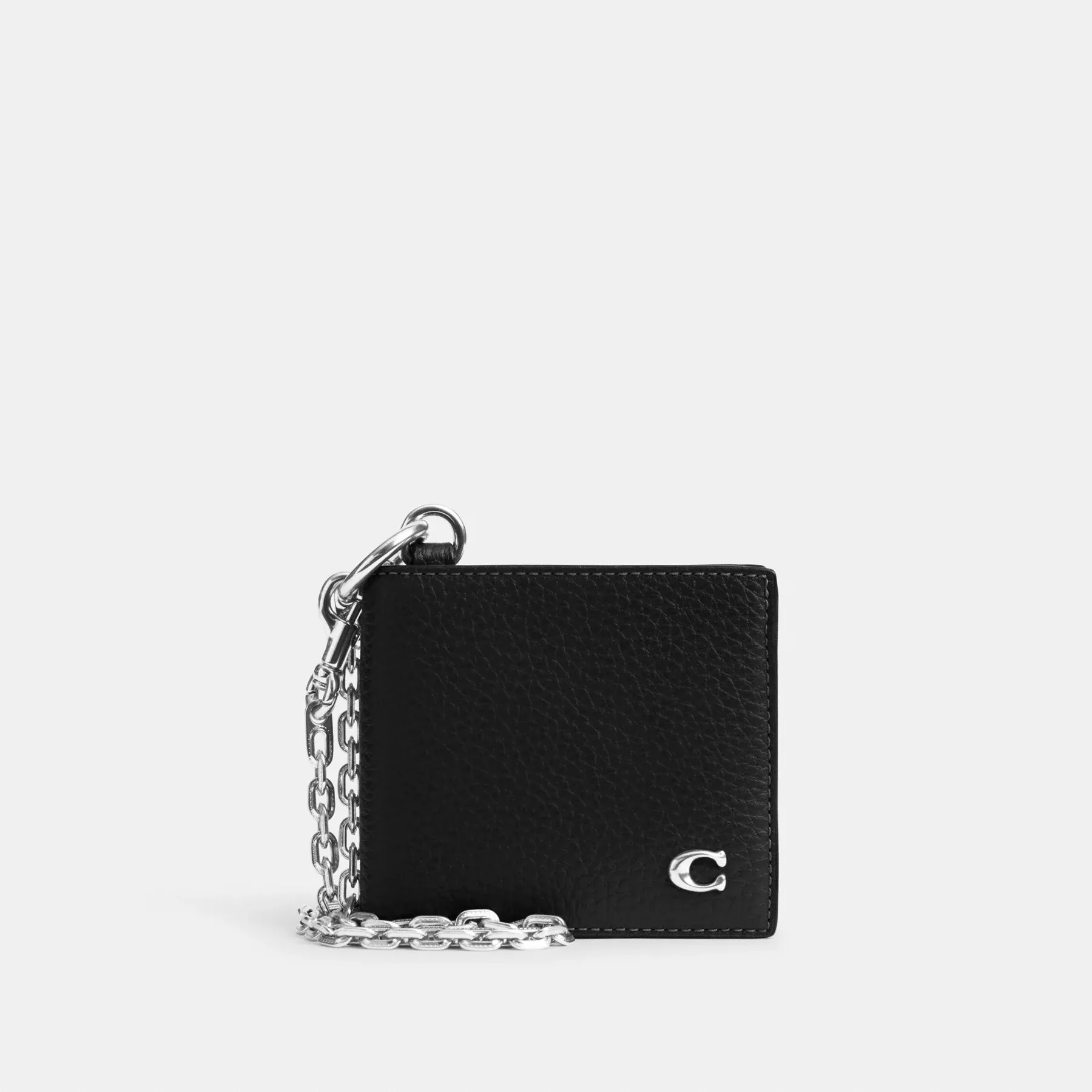 Billfold Wallet With Chain Black