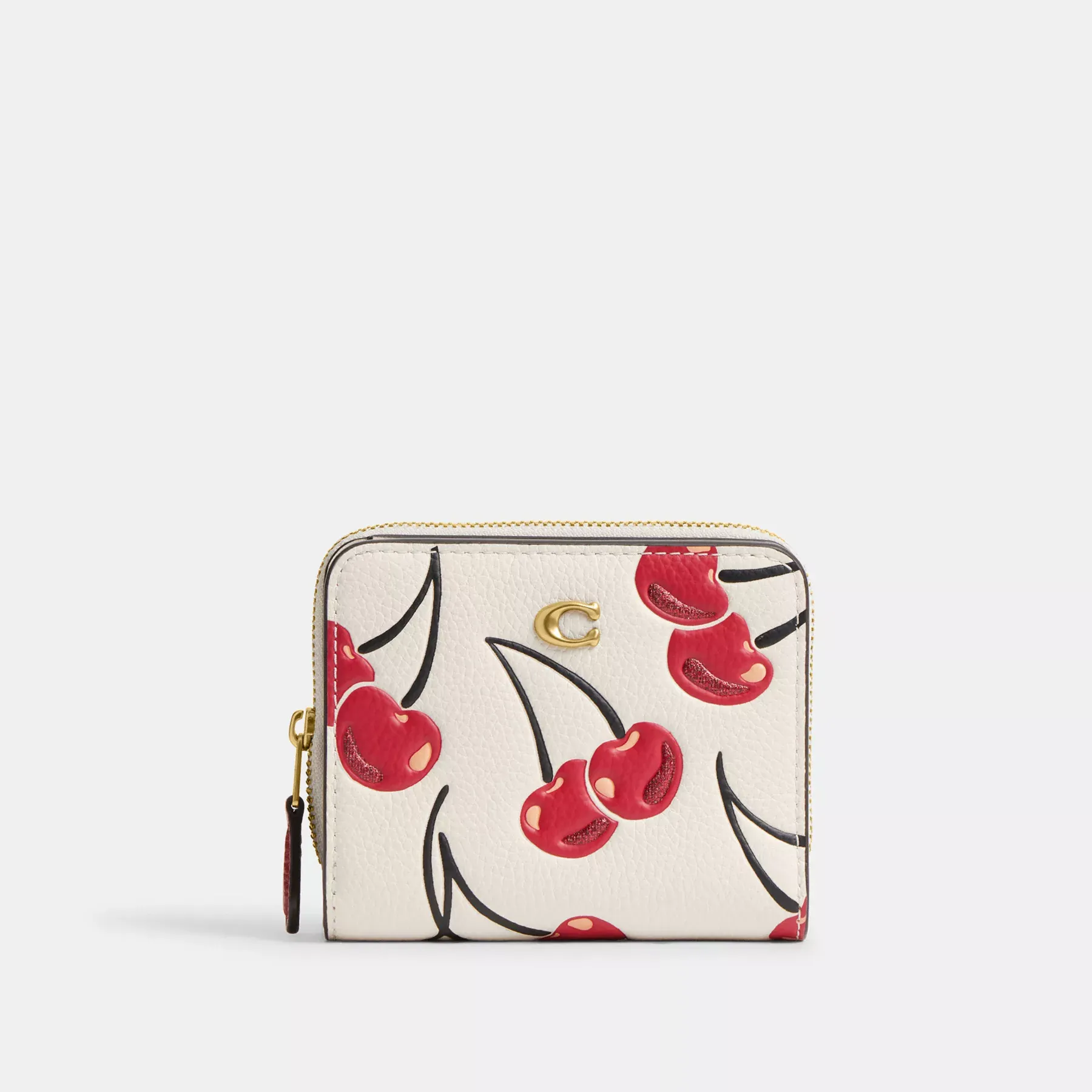 Billfold Wallet With Cherry Print Chalk Multi