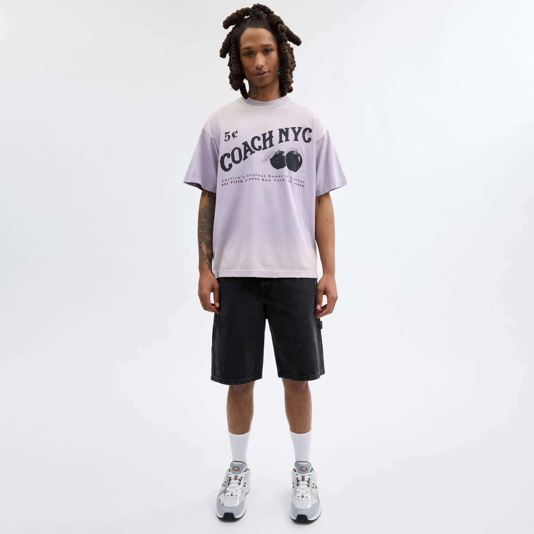 Black Denim Shorts In Organic Cotton Black Denim