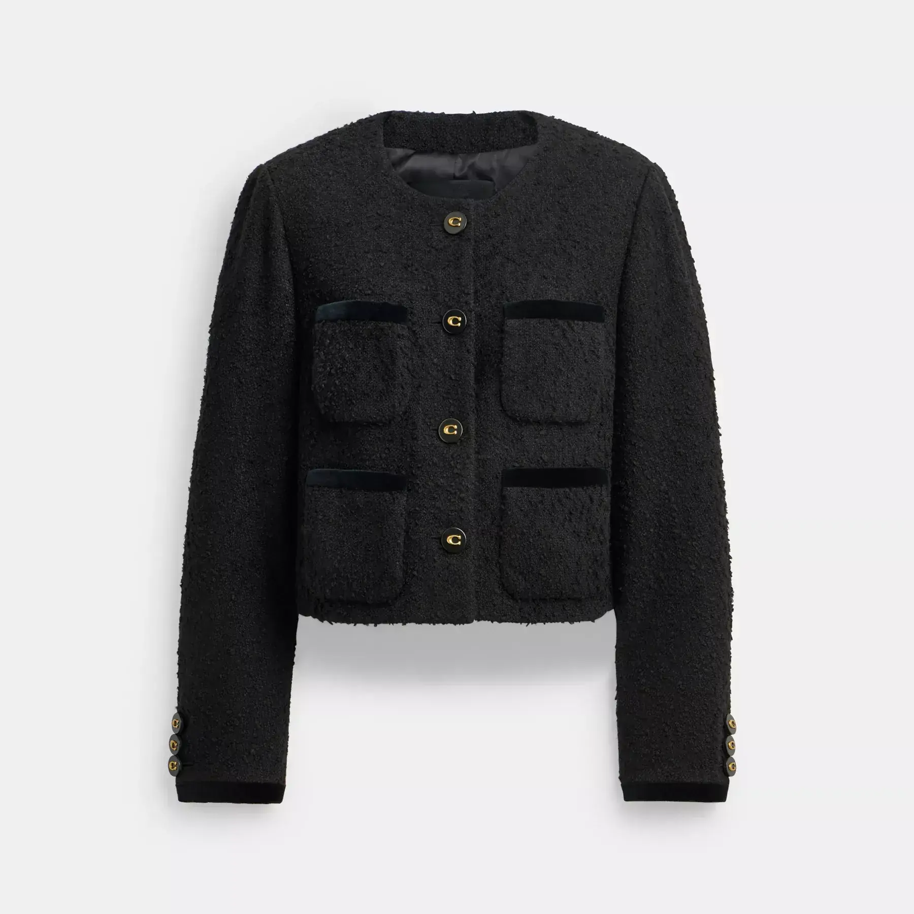 Boucle Jacket Black