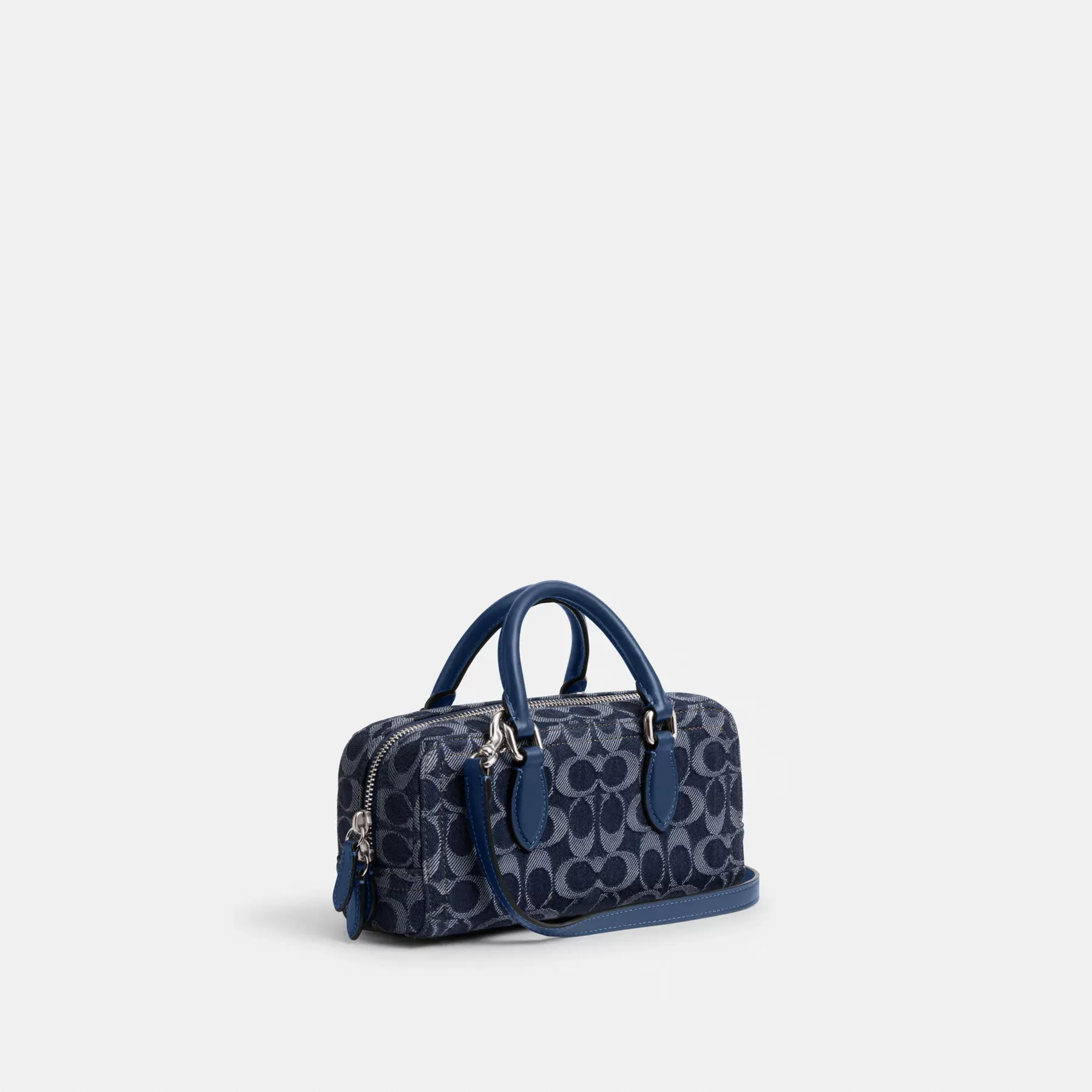 Bowery Satchel 22 In Signature Denim Deep Blue Multi