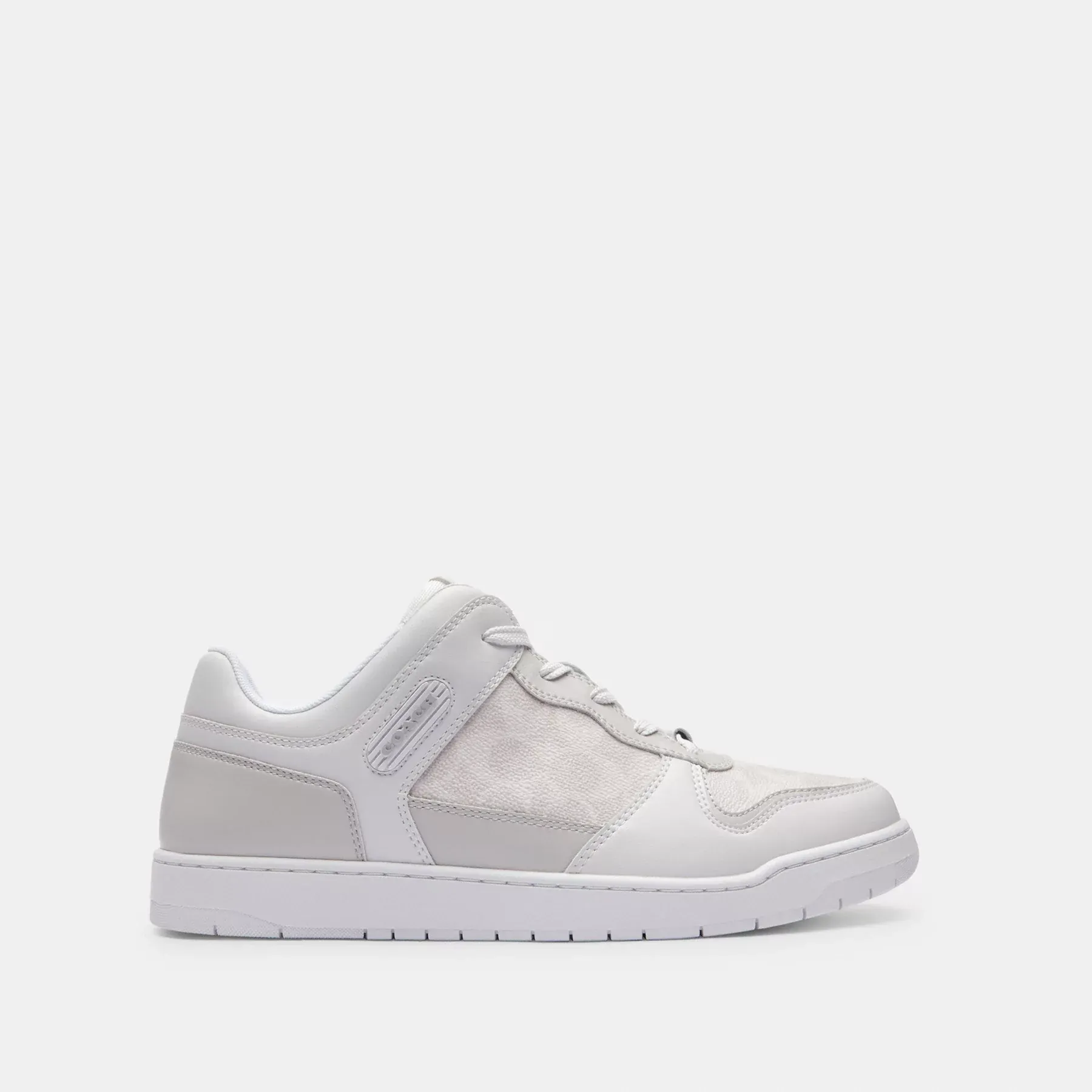 C201 Sneaker In Signature Canvas Optic White