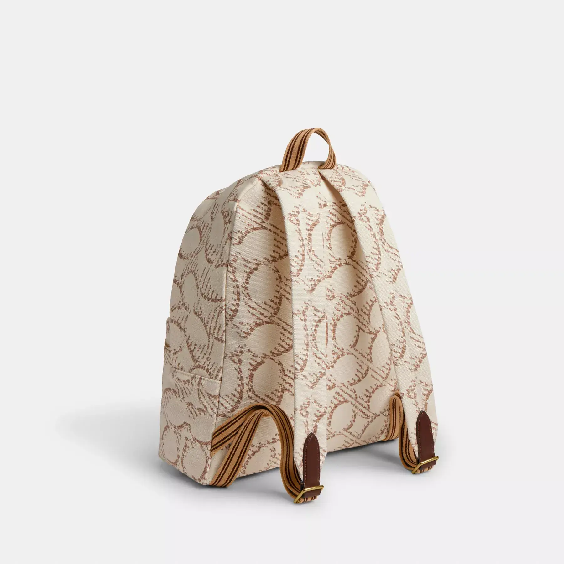 Cargo Backpack With Signature Canvas Natural Multi