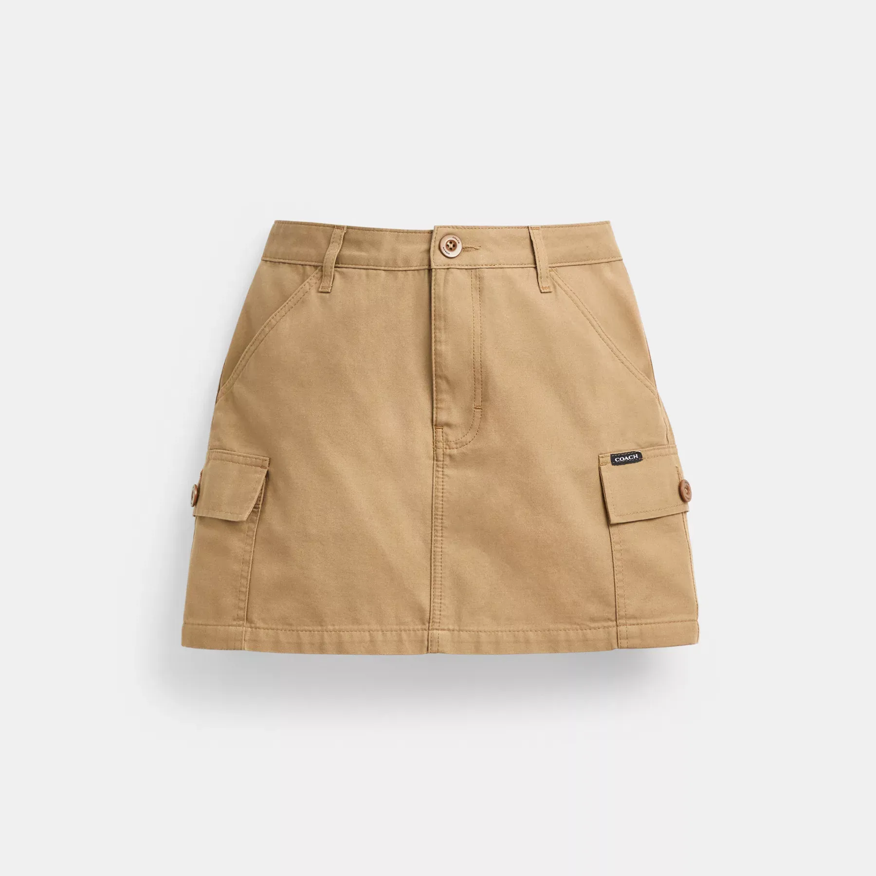 Cargo Skirt In Organic Cotton Khaki