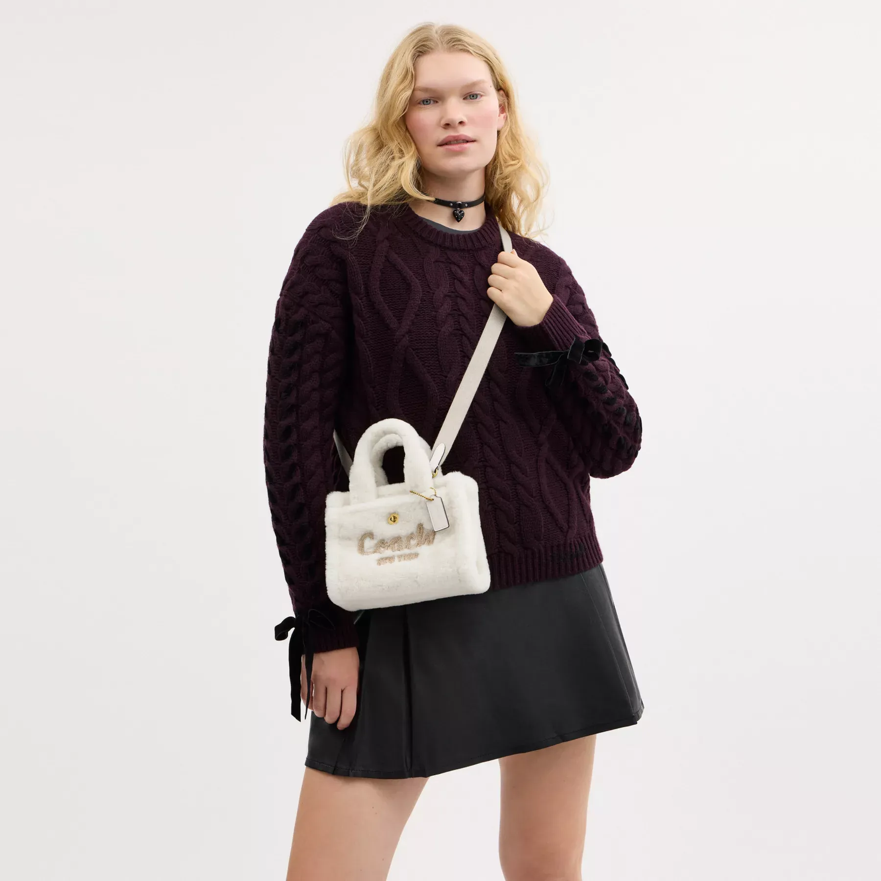 Cargo Tote Bag 20 In Shearling Chalk Cargo Tote Bag 20 In Shearling Chalk