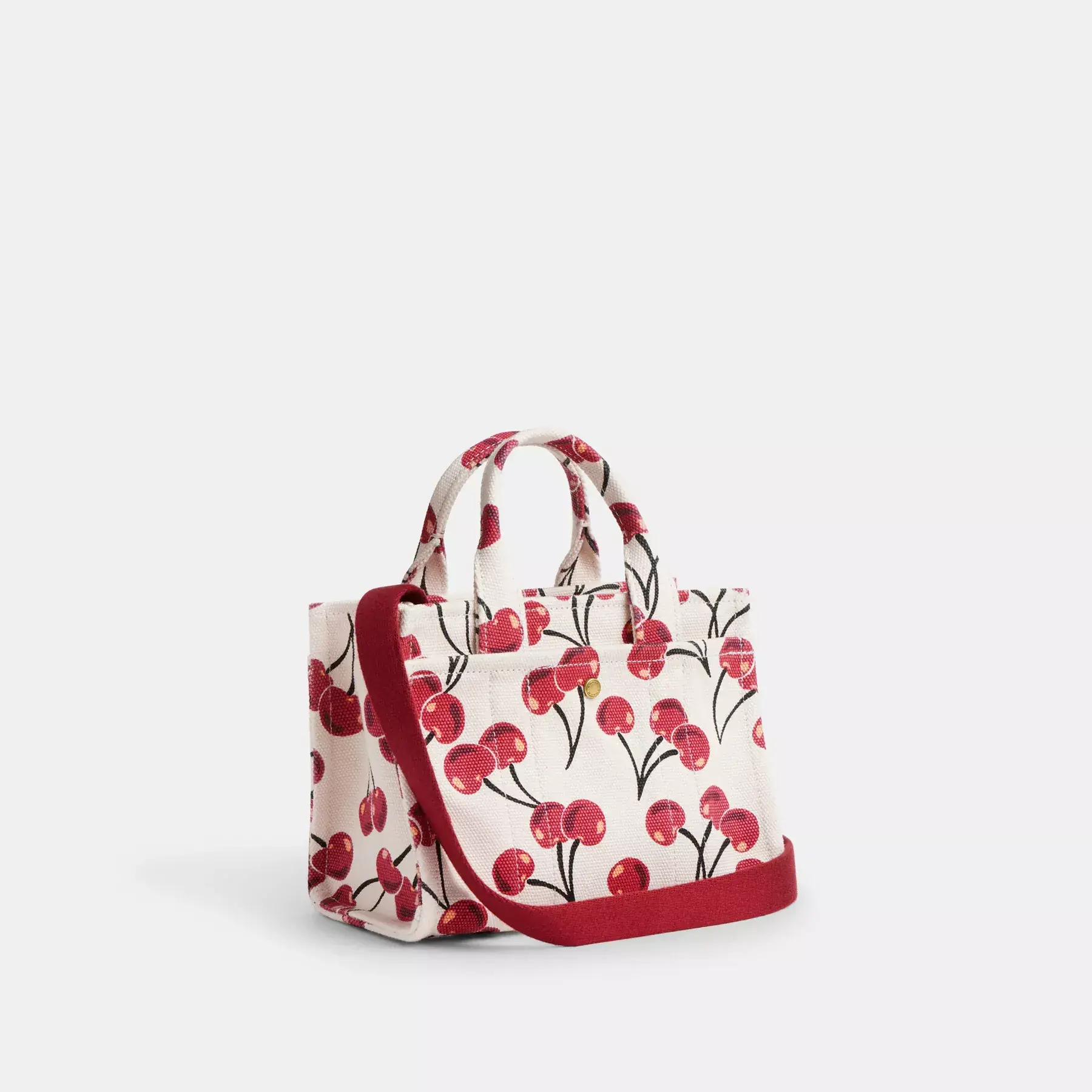 Cargo Tote Bag 20 With Cherry Print Chalk Multi