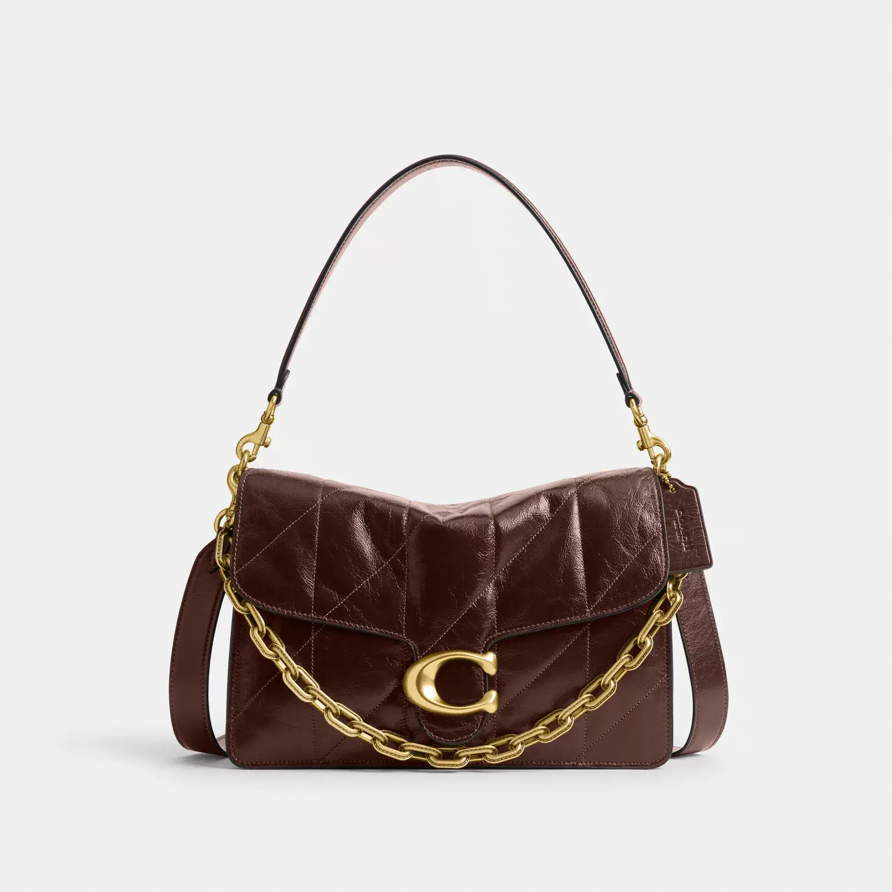 Chain Tabby Shoulder Bag 30 With Quilting Maple