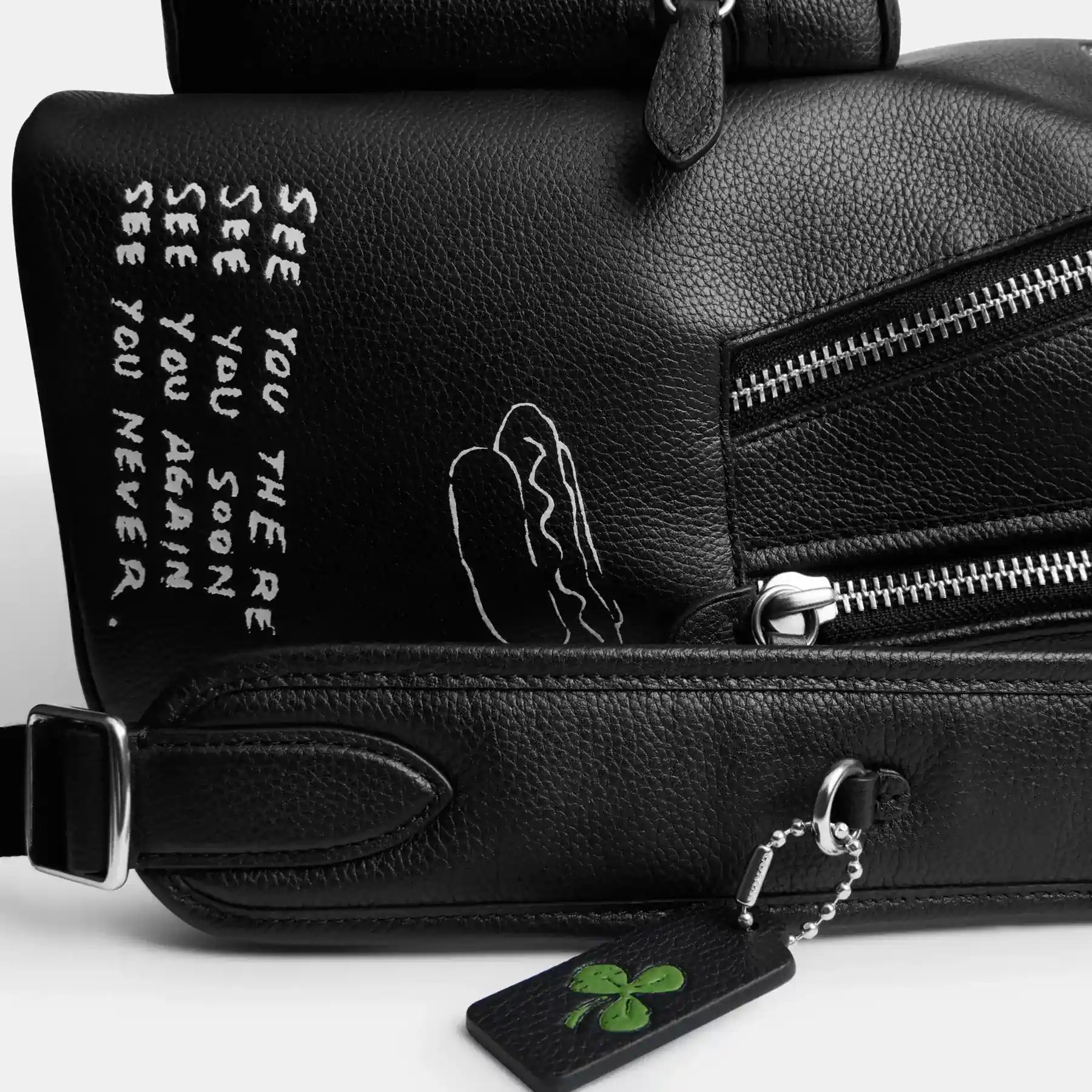 Charter Backpack With Sketch Print Black Multi Charter Backpack With Sketch Print Black Multi