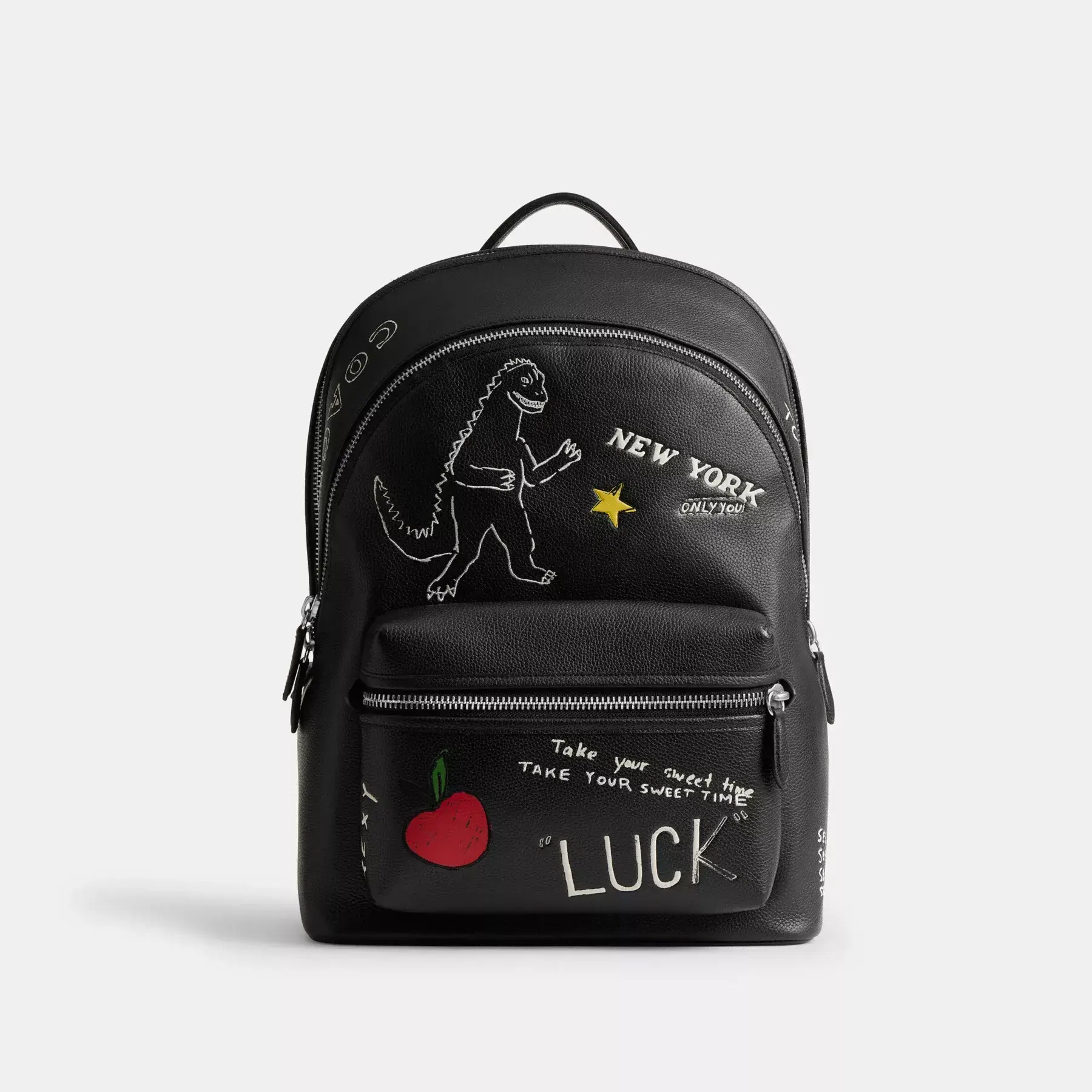 Charter Backpack With Sketch Print Black Multi