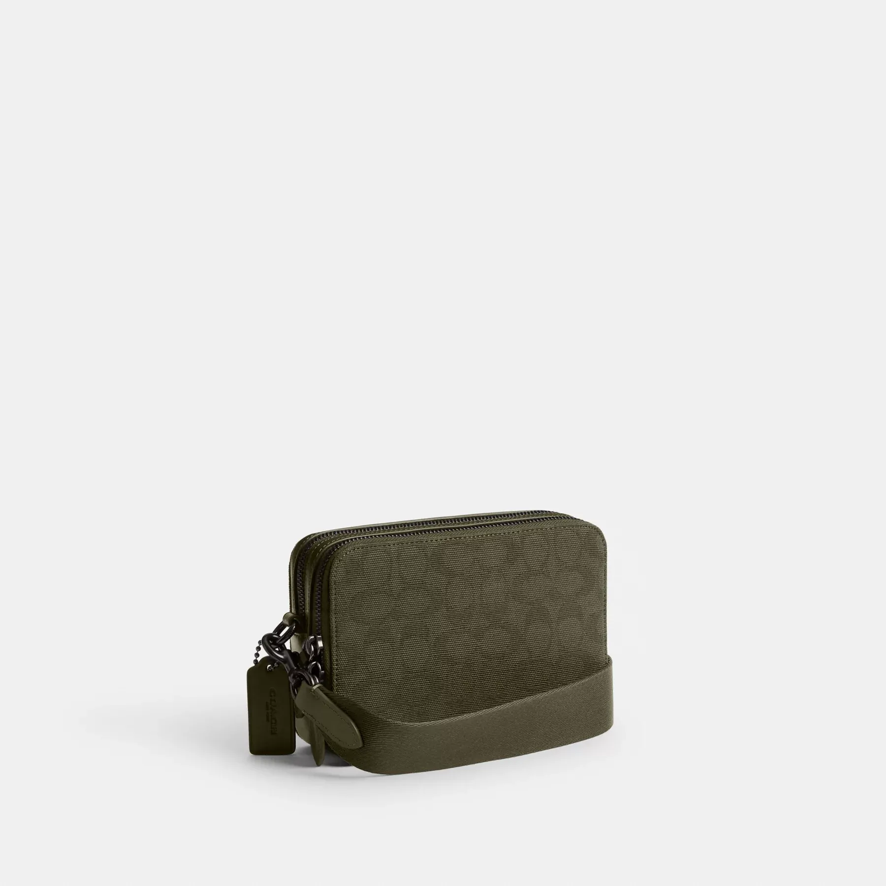 Charter Crossbody 19 In Signature Canvas Jacquard Army Green