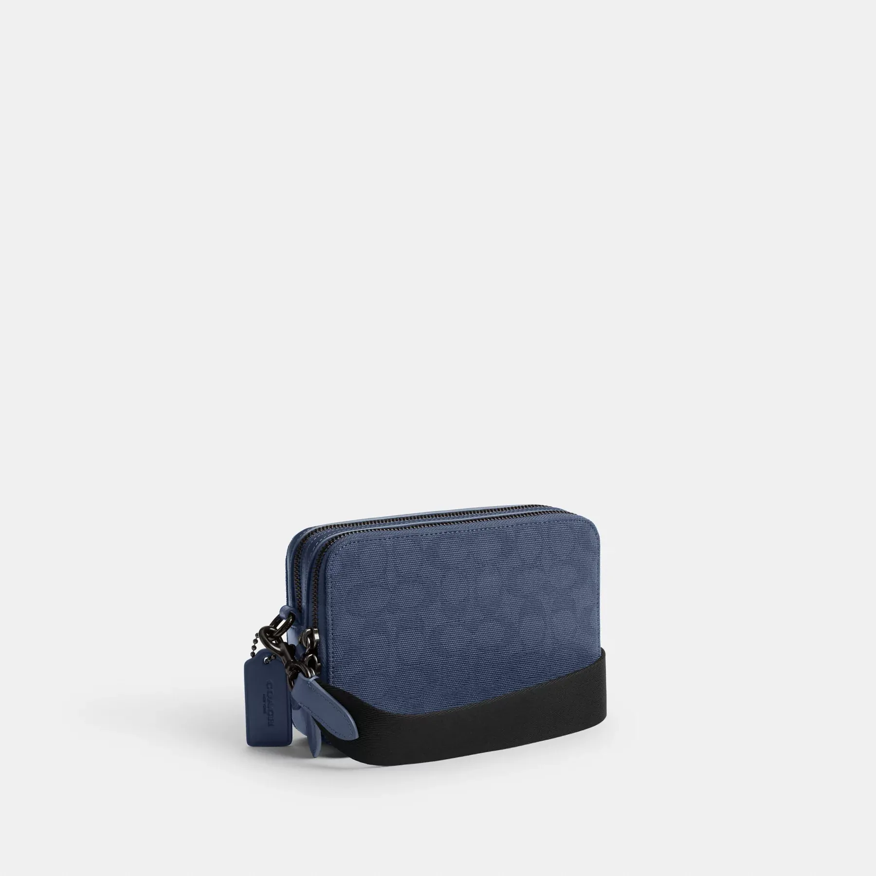 Charter Crossbody 19 In Signature Canvas Jacquard Washed Chambray