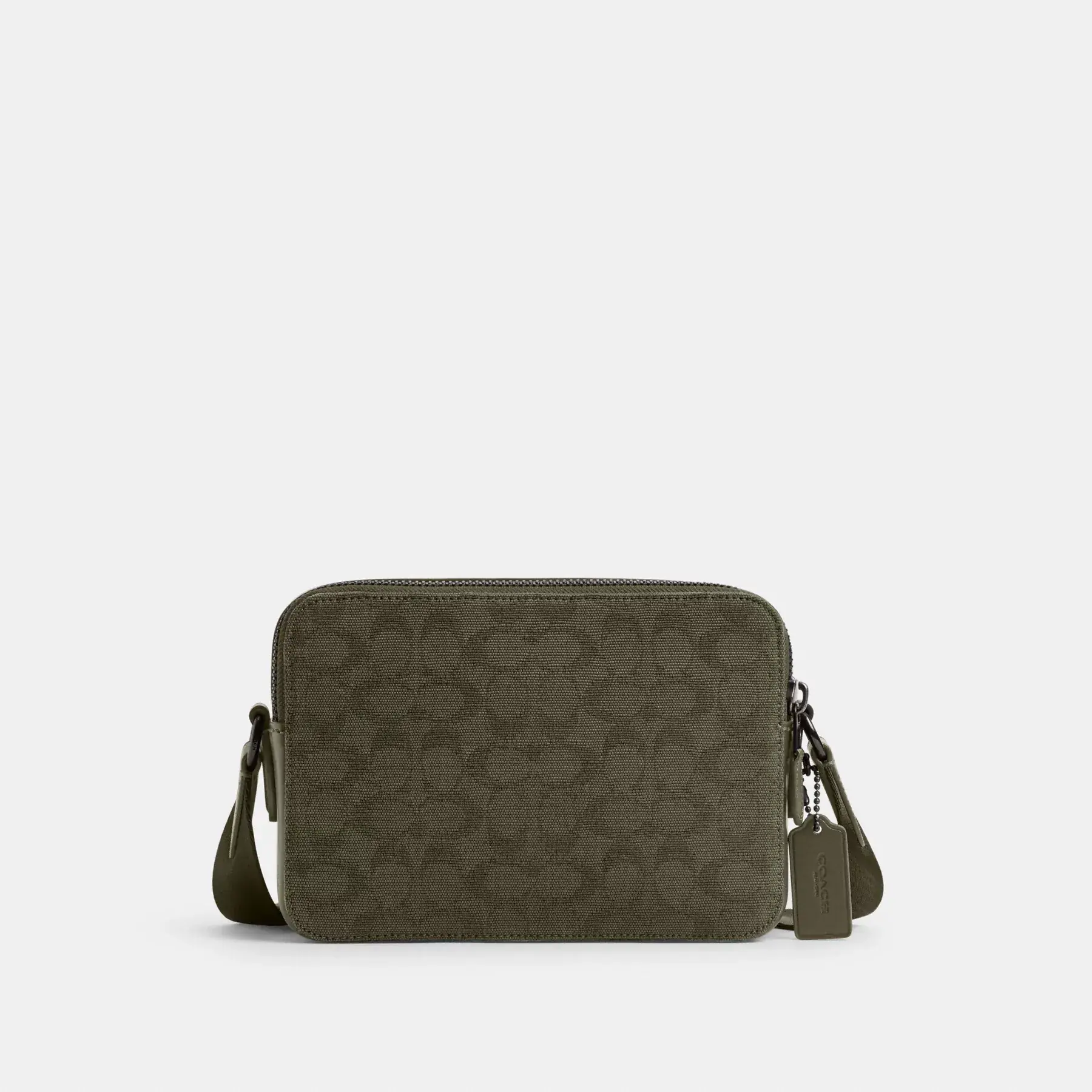 Charter Crossbody Bag 24 In Signature Canvas Jacquard Army Green