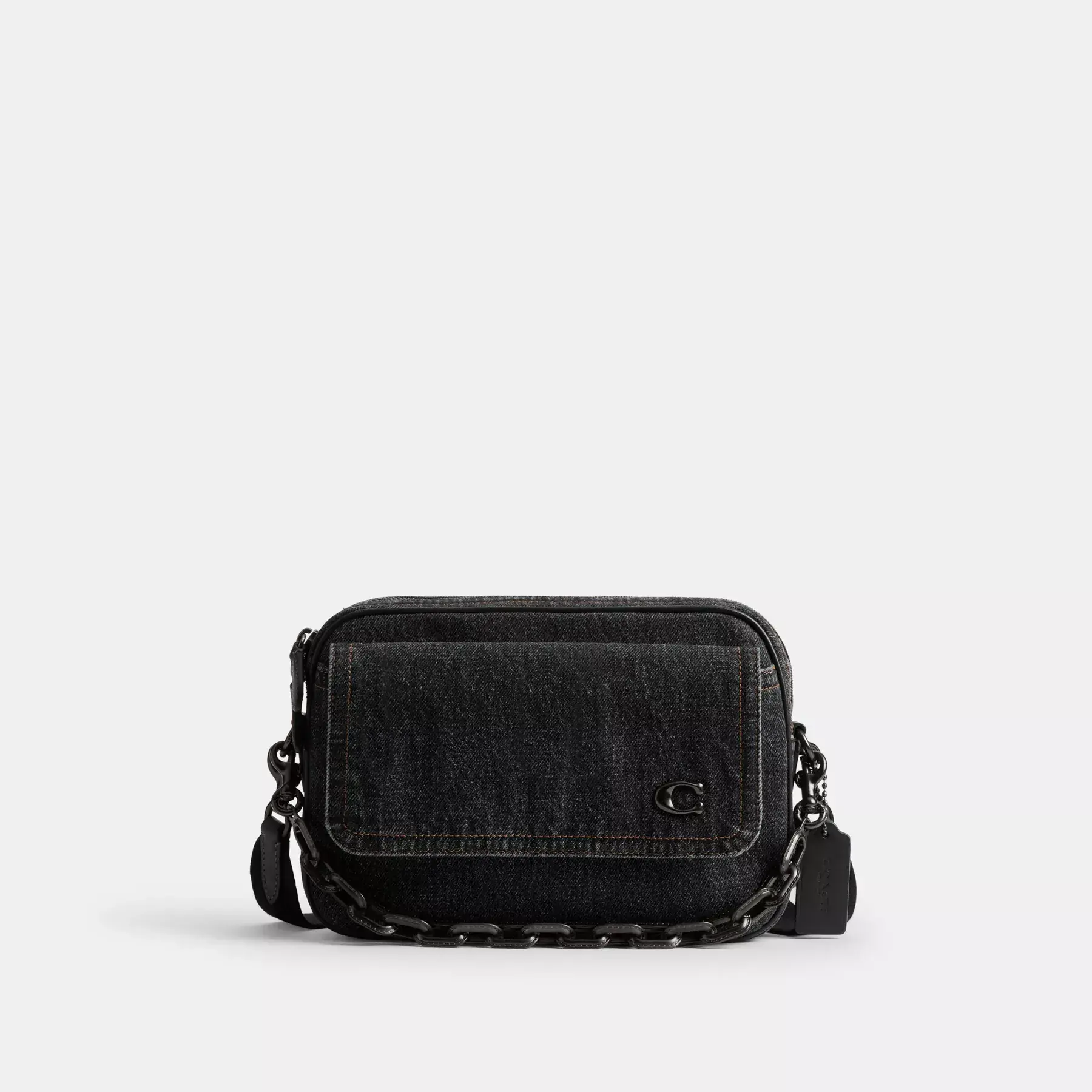 Charter Flap Crossbody Bag 24 Washed Black