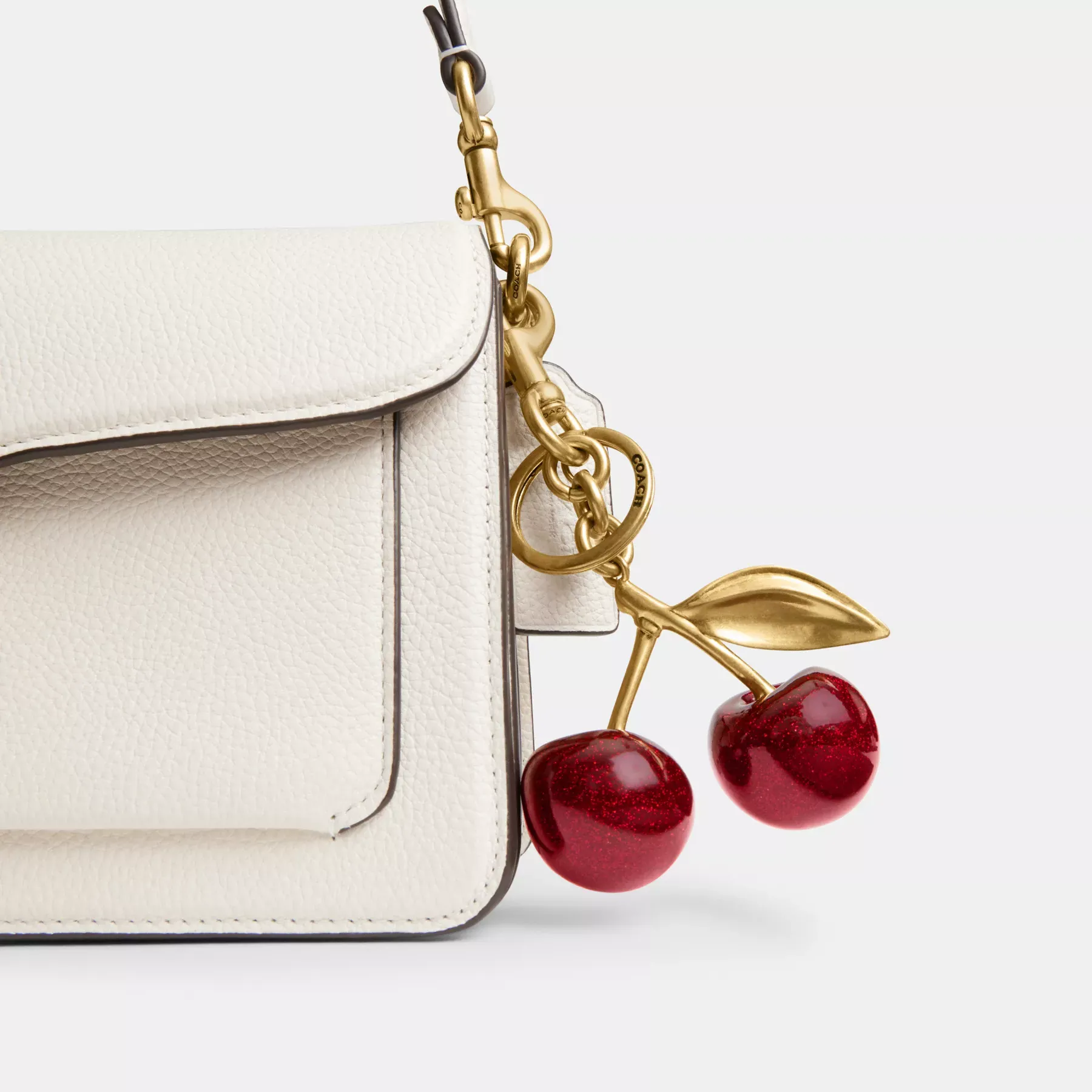 Cherry Bag Charm Red Apple