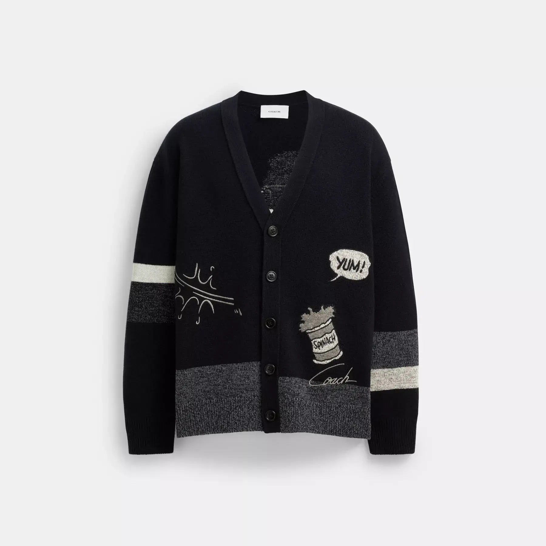 Coach X Popeye Cardigan Black
