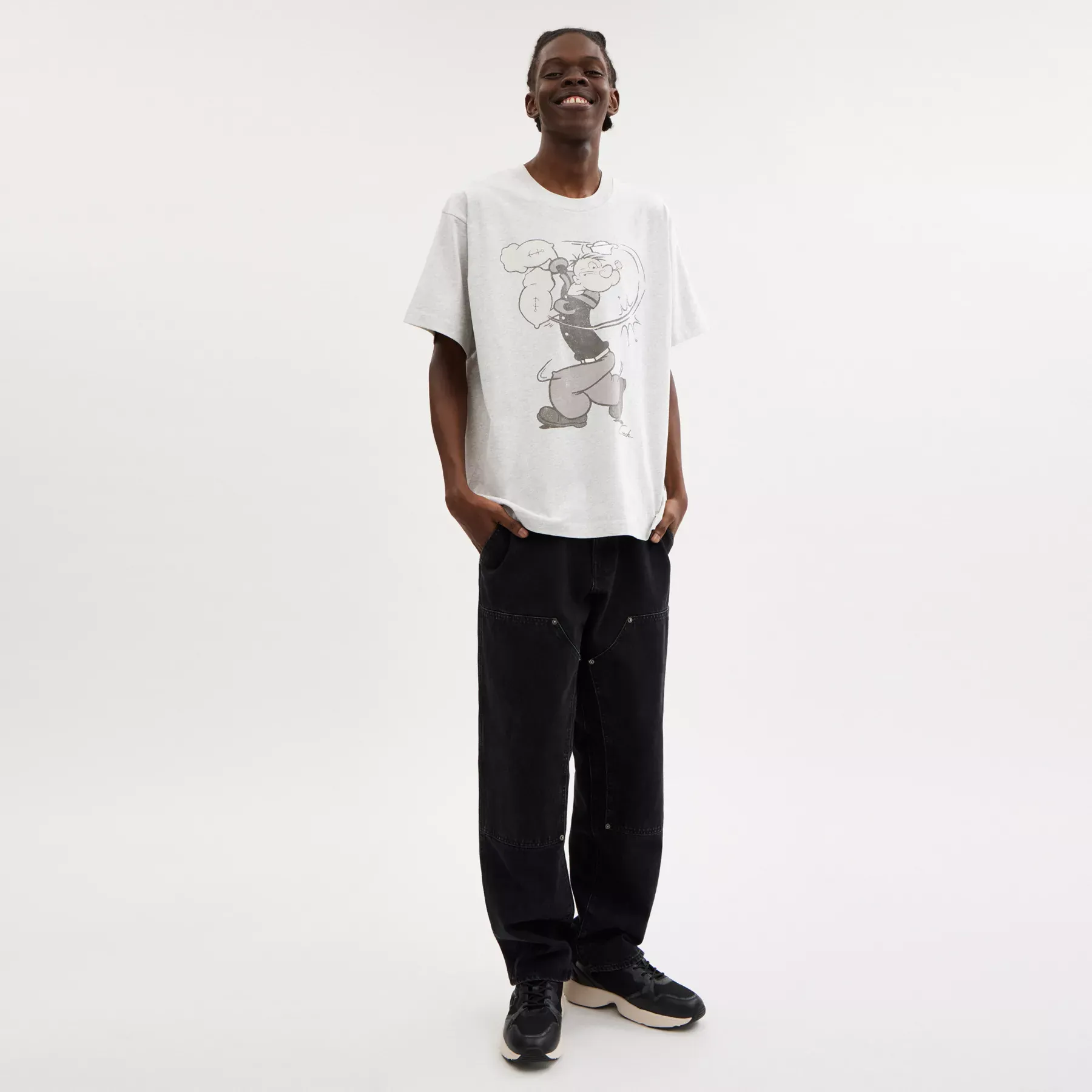 Coach X Popeye T-Shirt Heather Grey