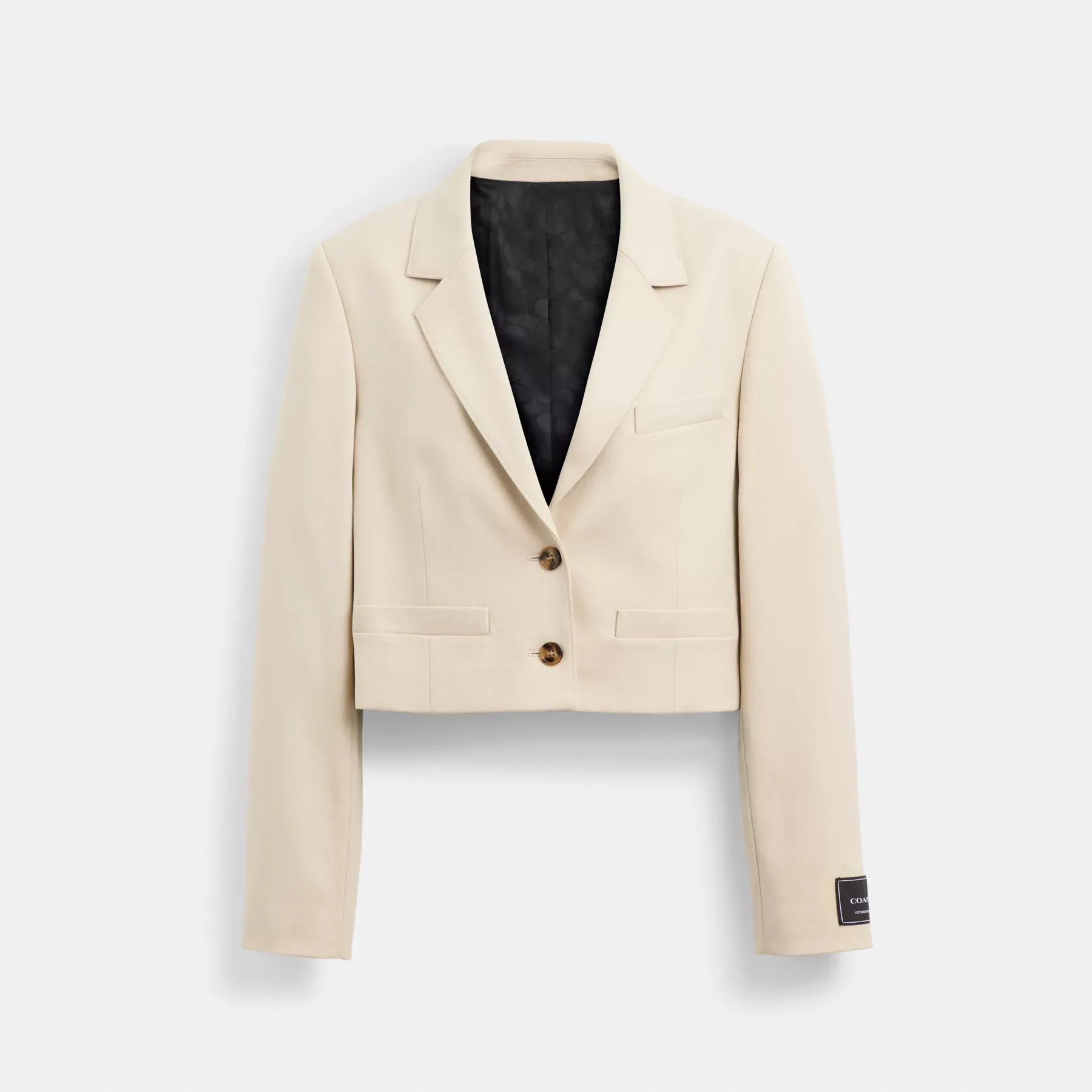 Cropped Blazer Khaki