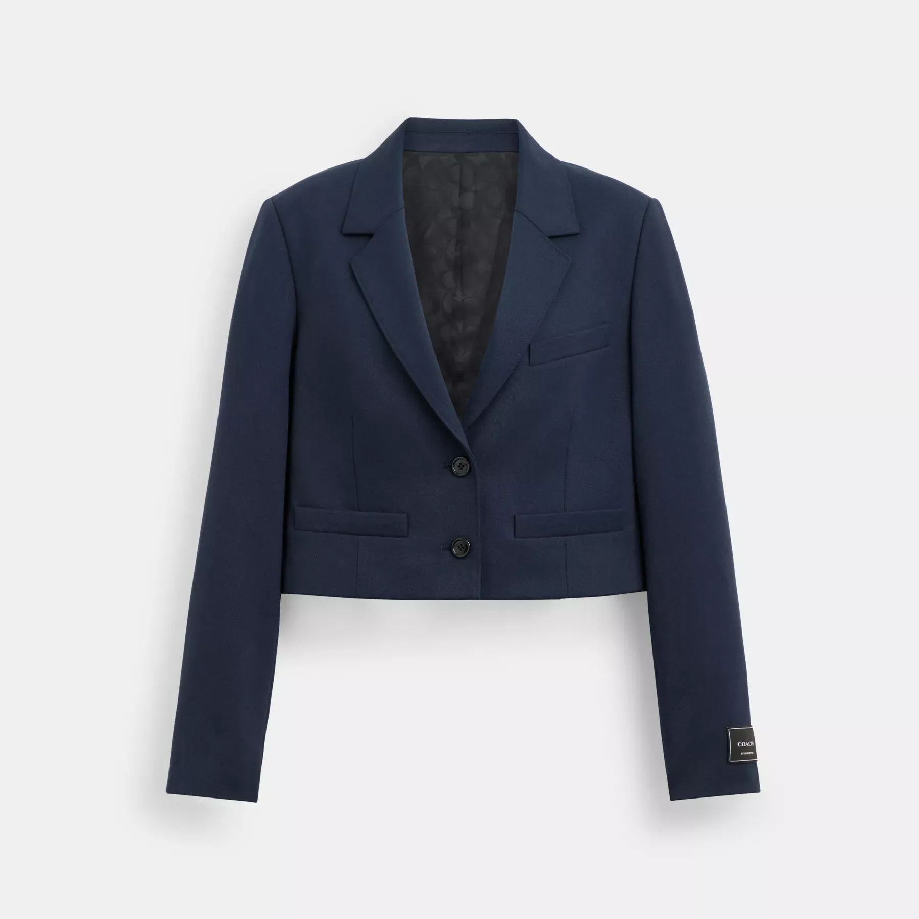 Cropped Blazer Navy