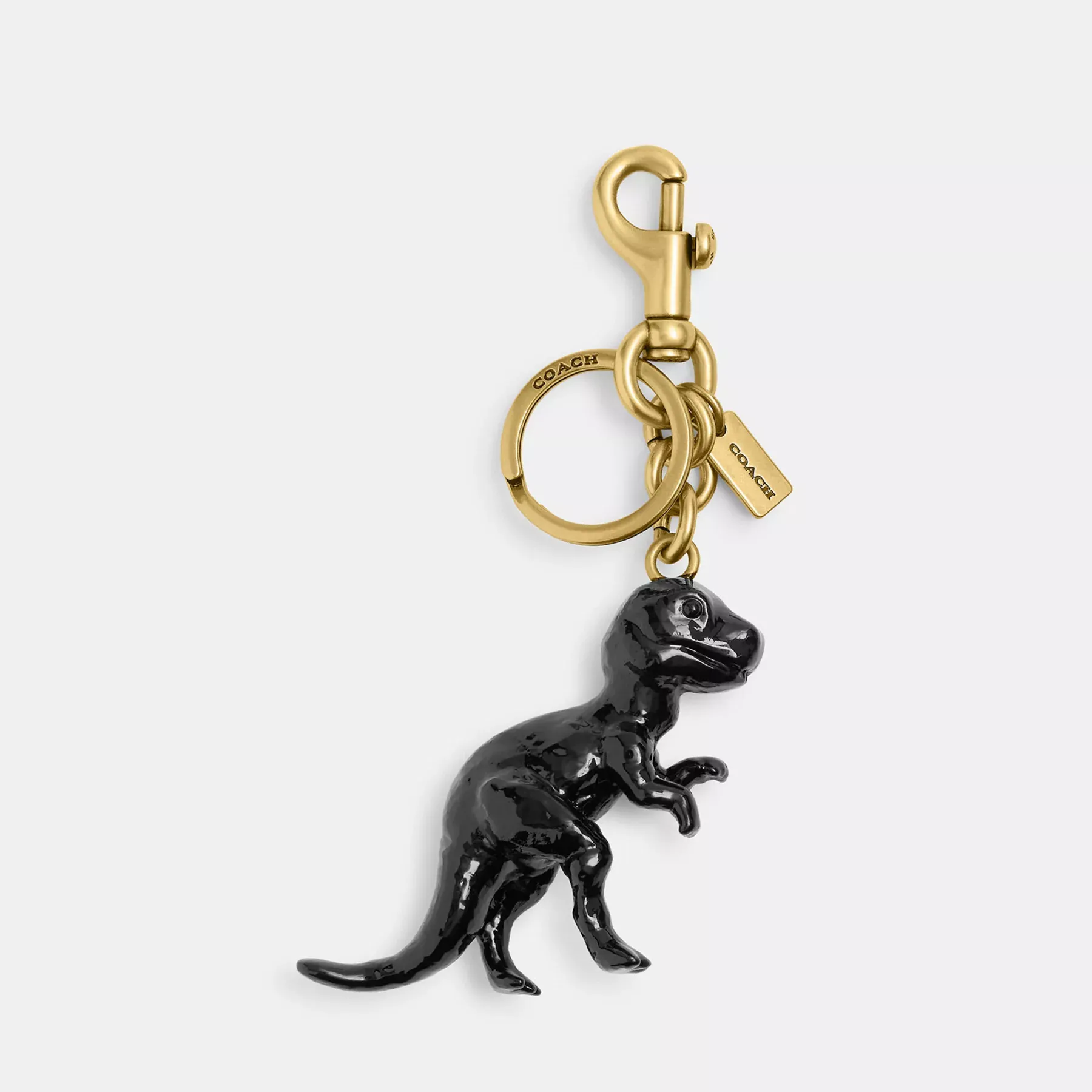 Dinosaur Bag Charm Black