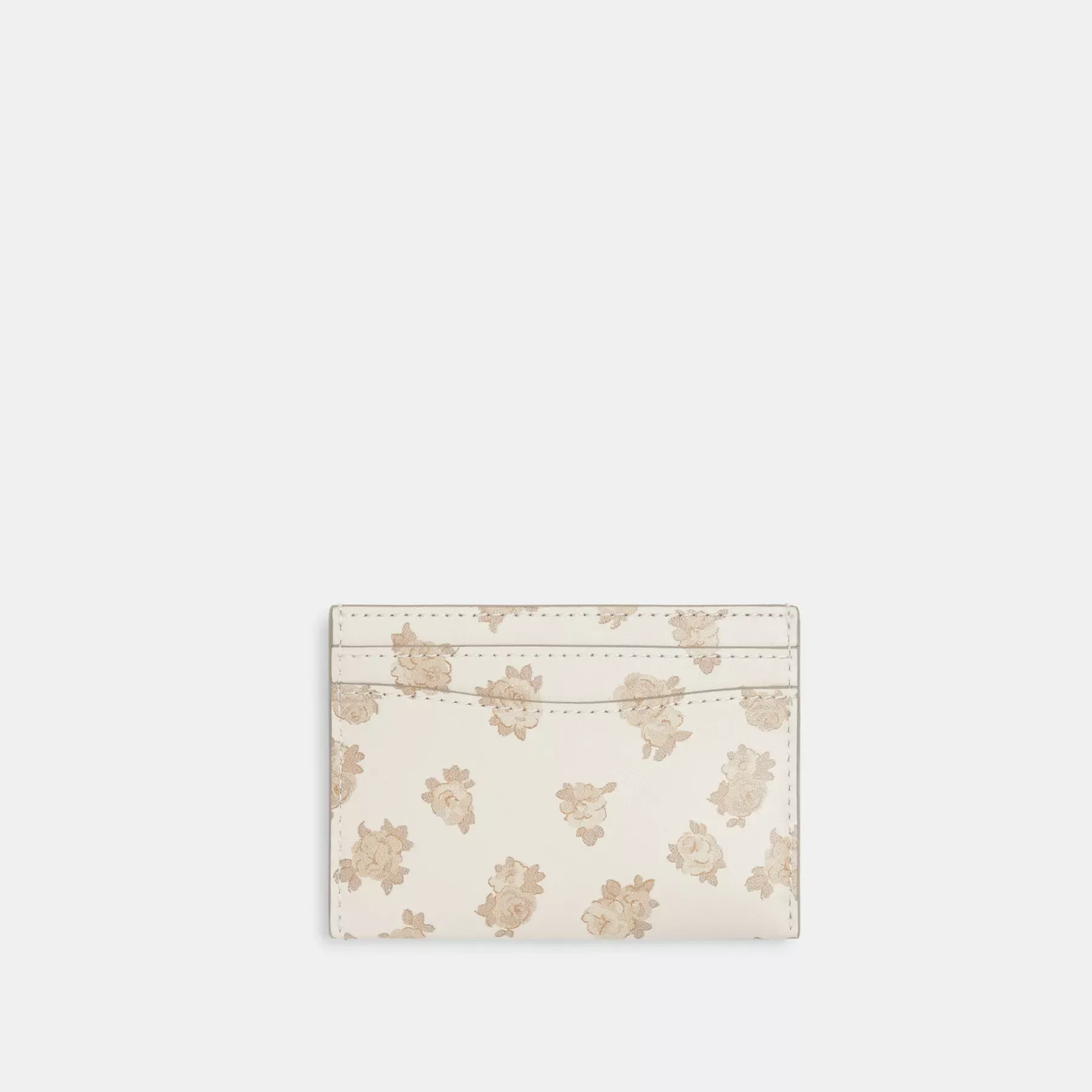 Essential Card Case With Floral Print Chalk Multi