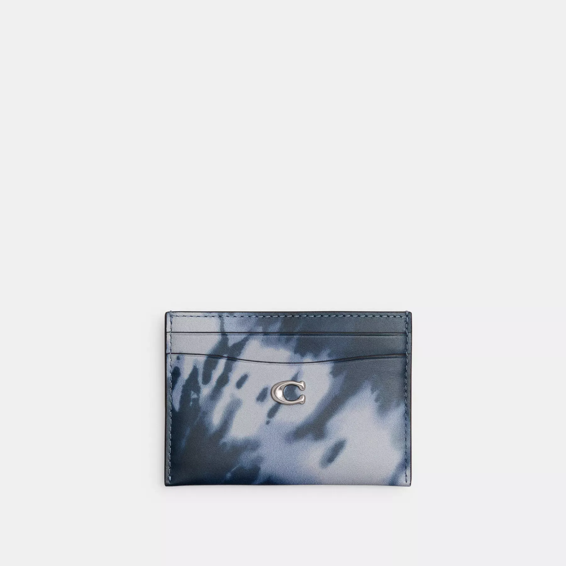 Essential Card Case With Tie-Dye Print Midnight Navy