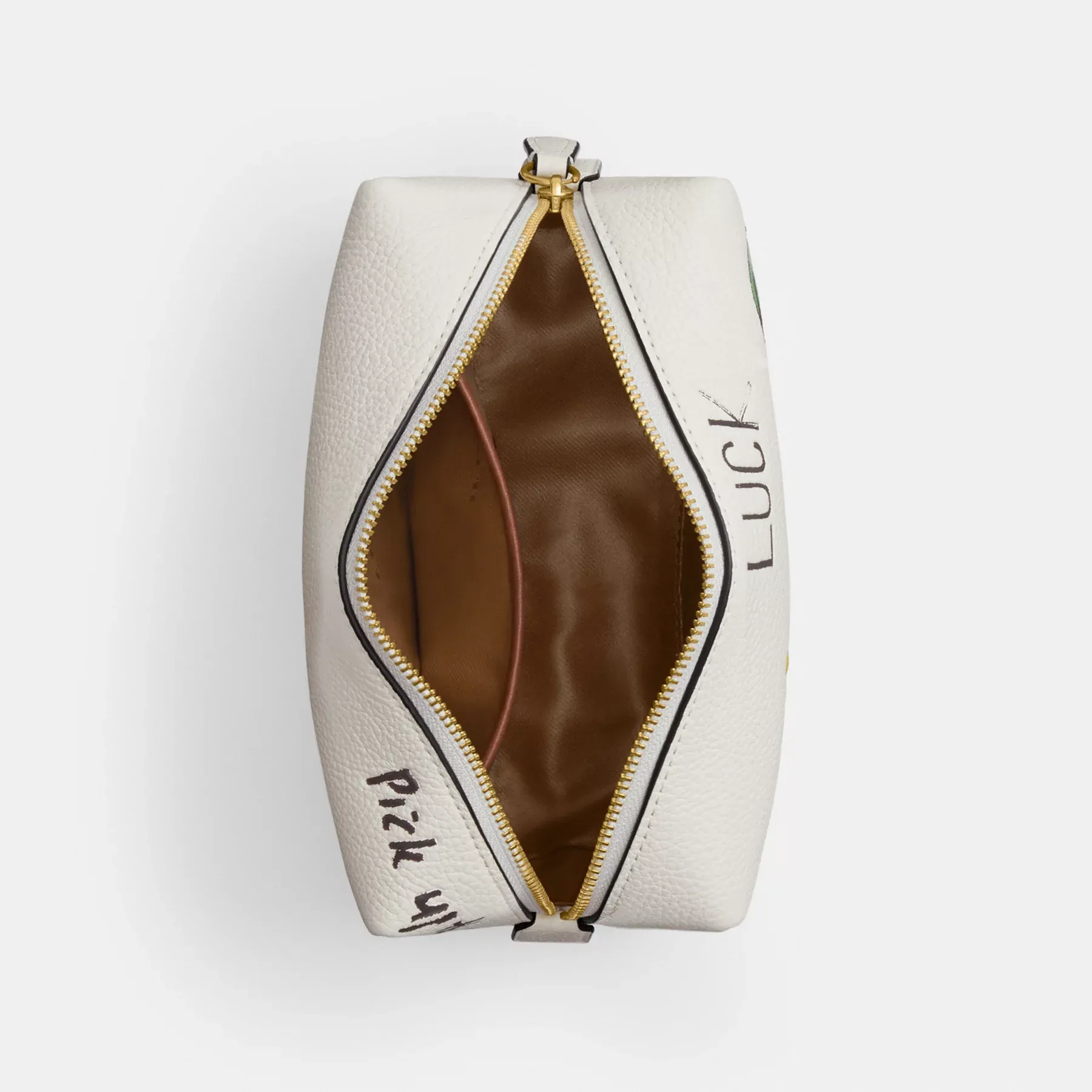 Essential Cosmetic Pouch With Sketch Print Chalk Multi