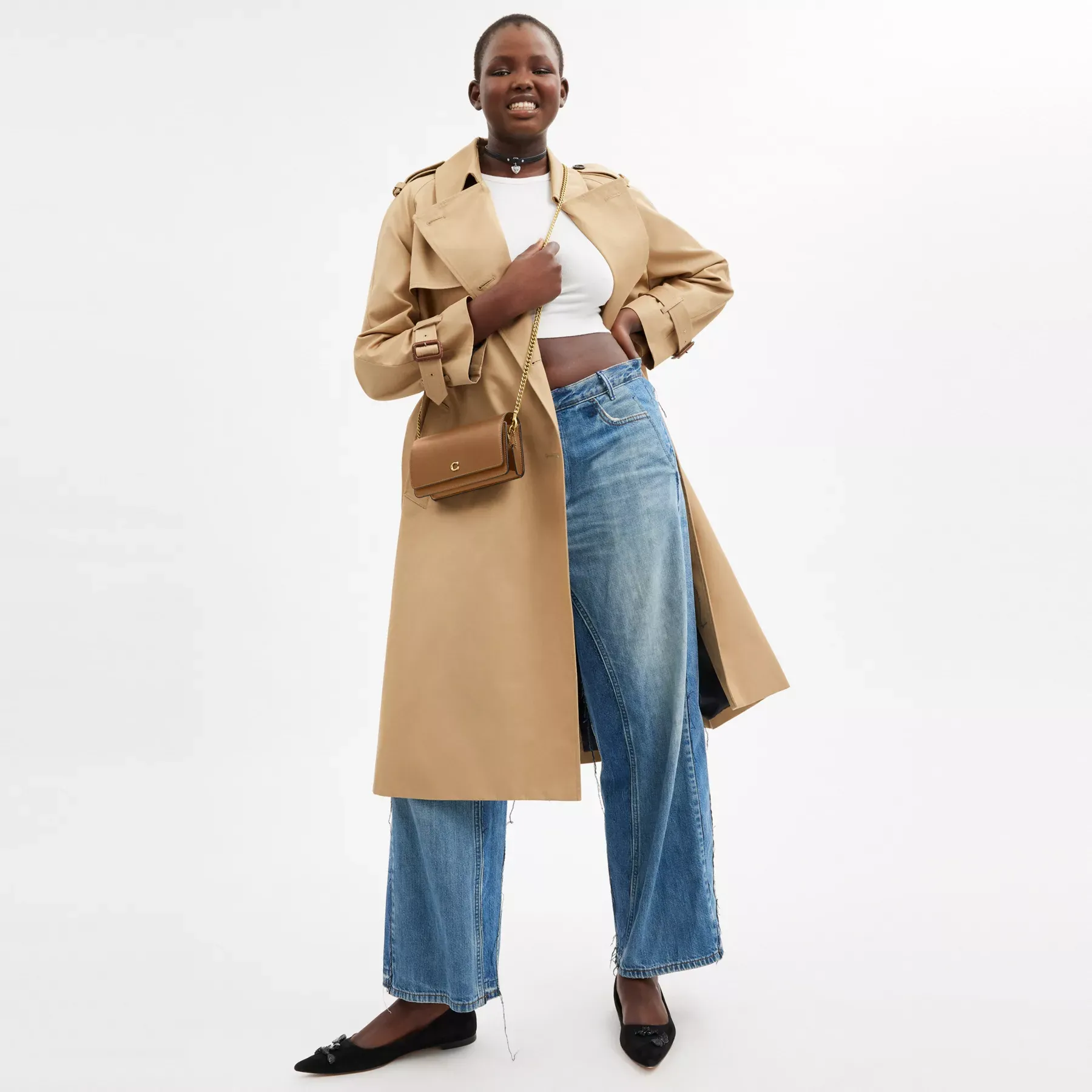 Essential Long Wallet On A Chain Honey Brown Essential Long Wallet On A Chain Honey Brown