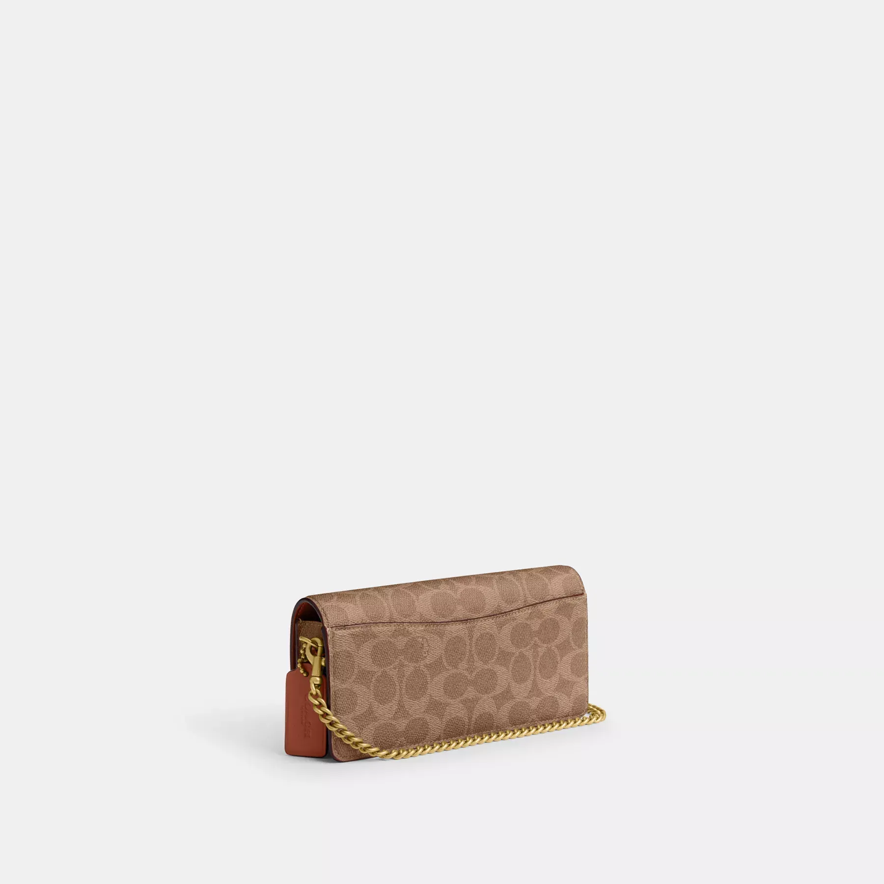Essential Long Wallet On A Chain In Signature Canvas Tan Caramel Essential Long Wallet On A Chain In Signature Canvas Tan Caramel