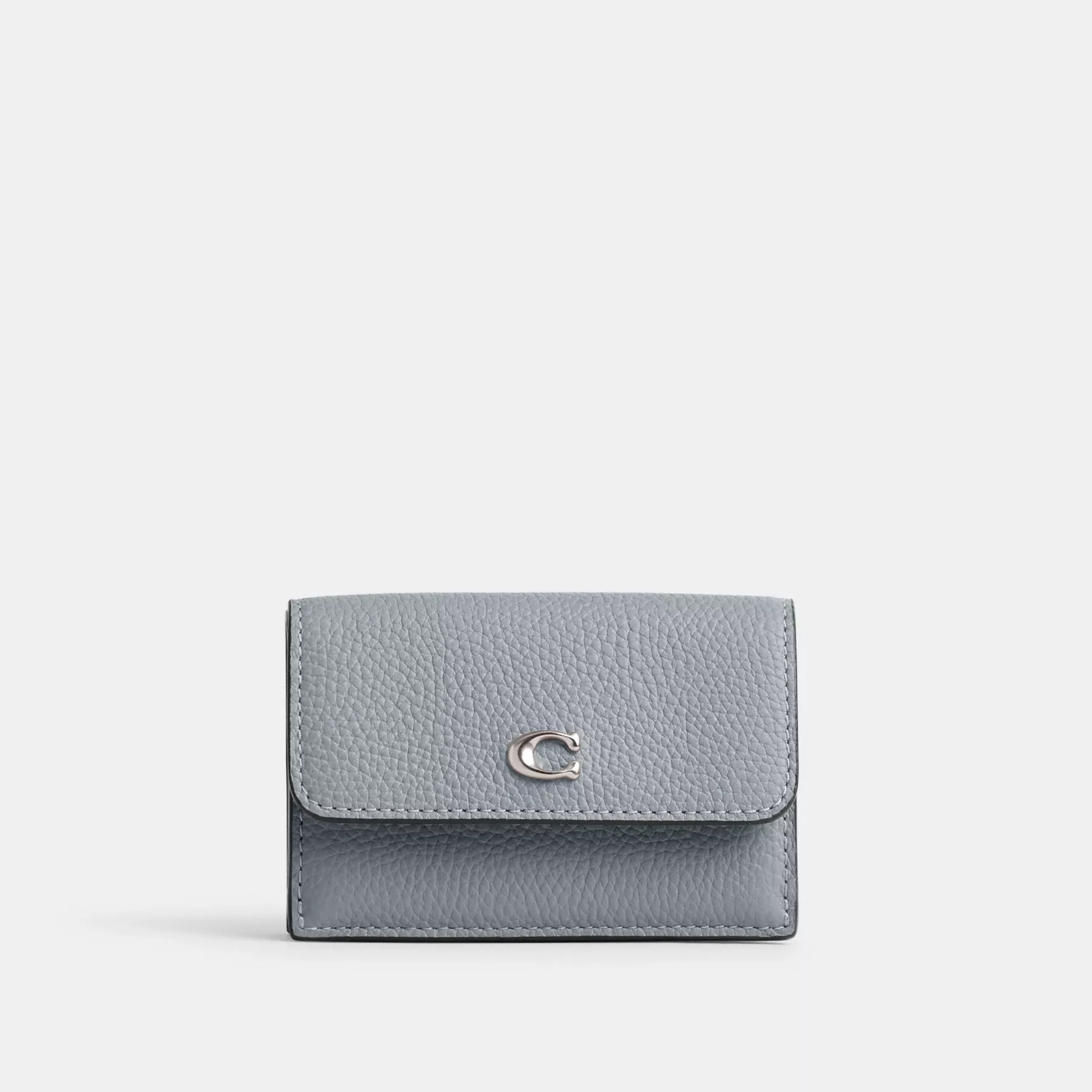 Essential Mini Trifold Wallet Grey Blue