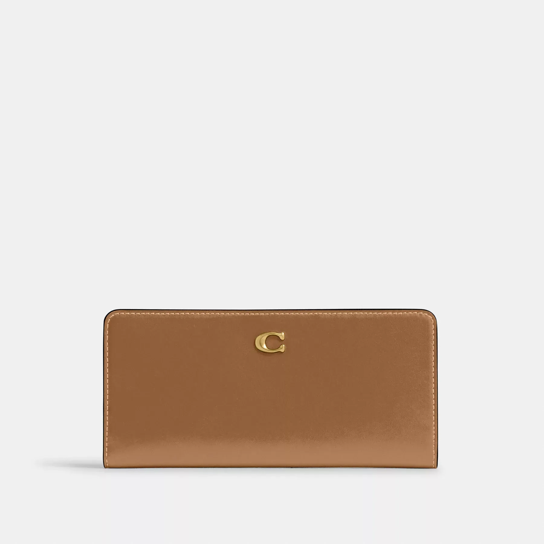 Essential Skinny Wallet Honey Brown