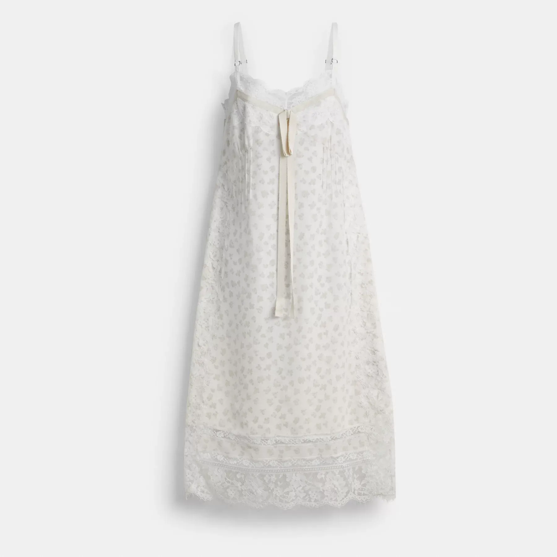 Floral Lace Dress White Multi