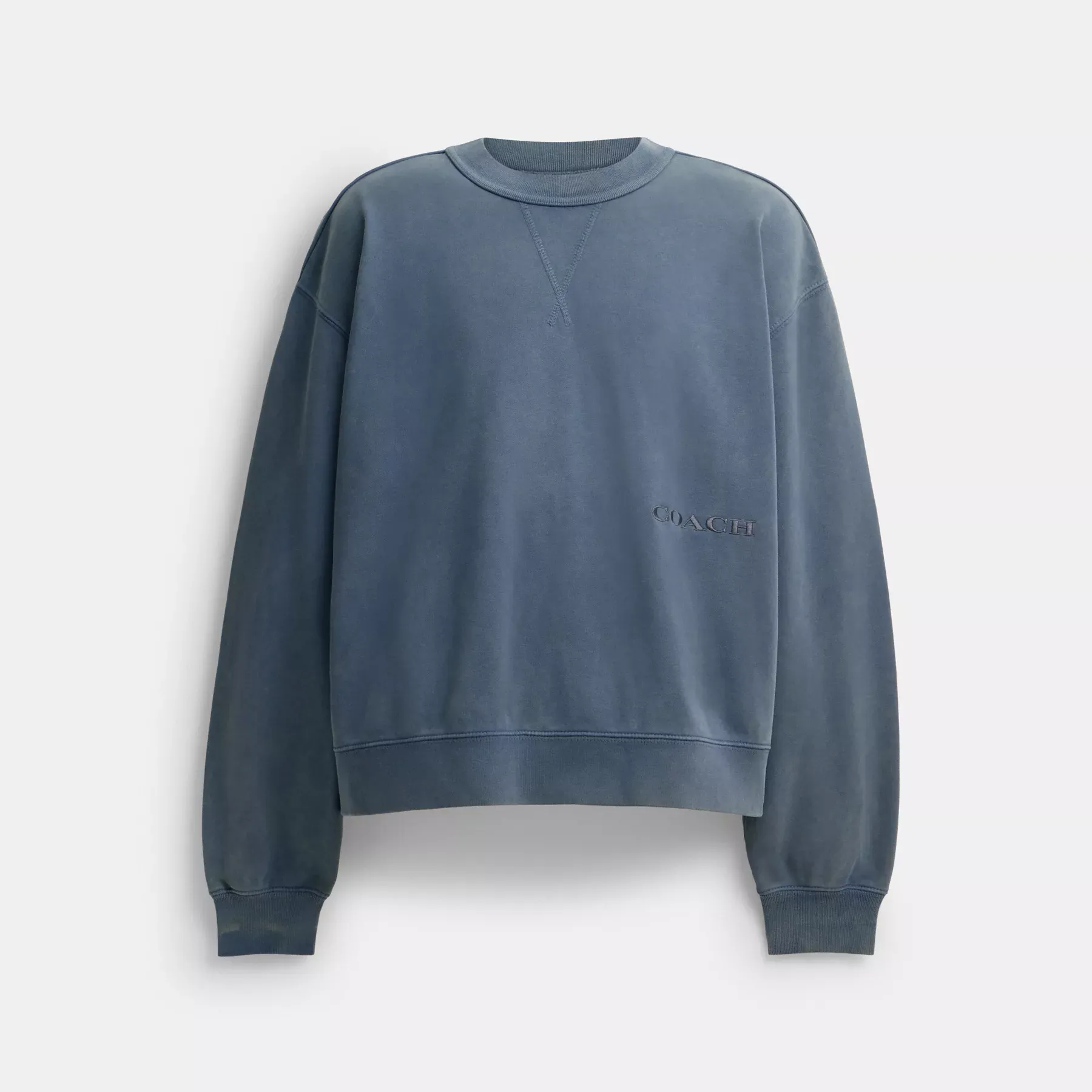 Garment Dye Crewneck Sweatshirt Navy Blue