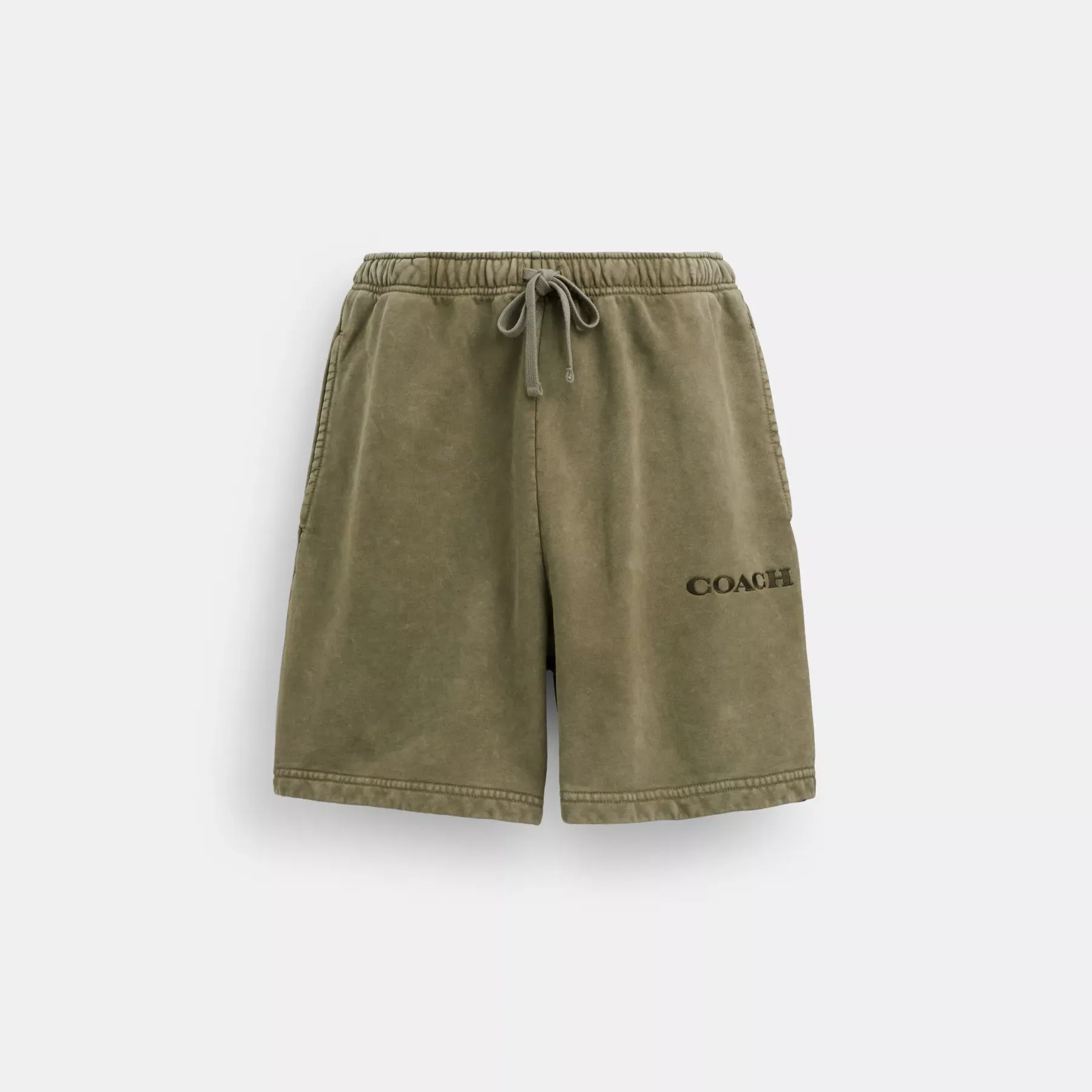 Garment Dye Pull On Shorts Olive