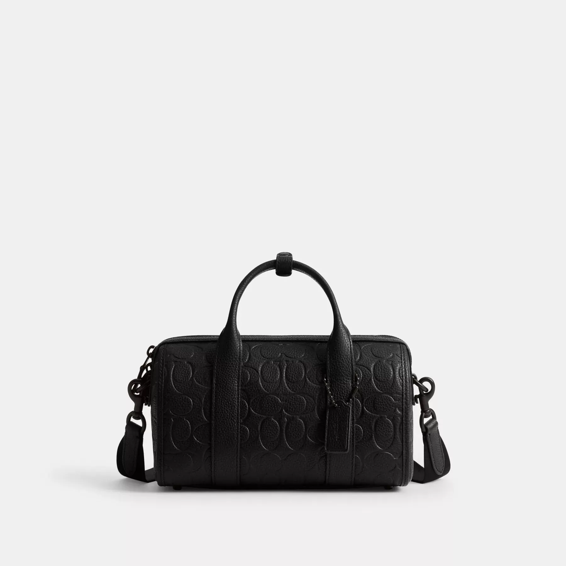 Gotham Duffle 24 In Signature Leather Black