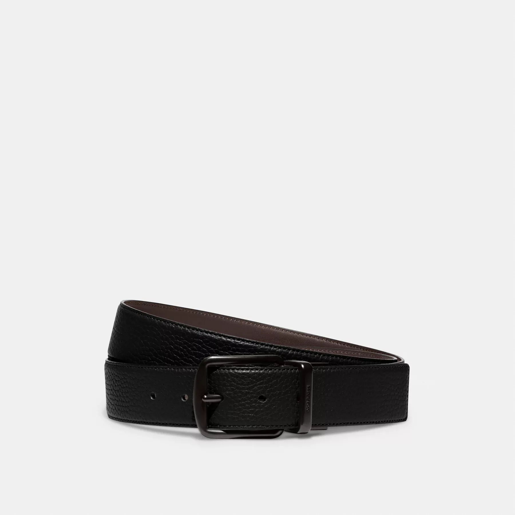 Harness Buckle Cut-To-Size Reversible Belt, 38mm Black/Maple