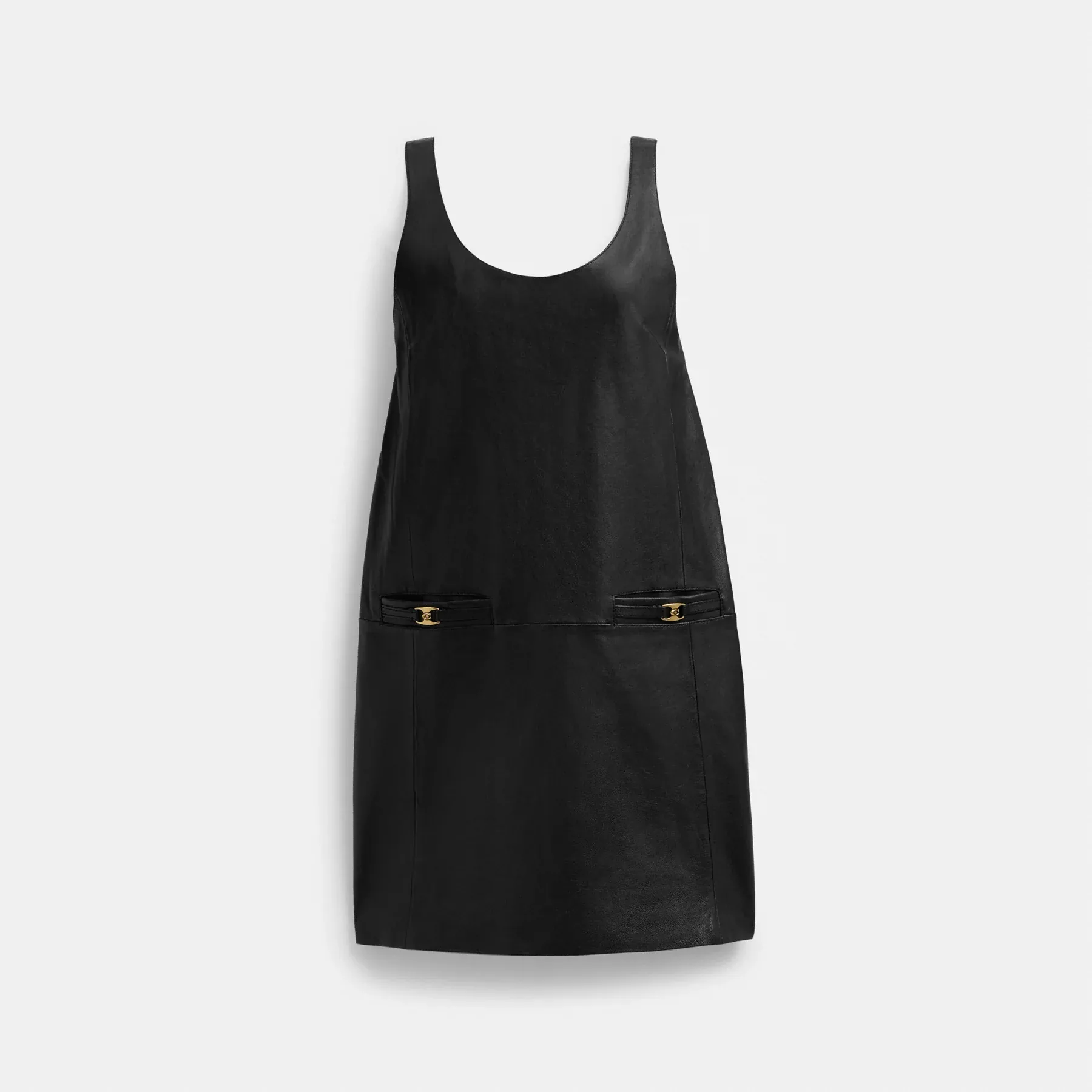 Heritage C Leather Dress Black