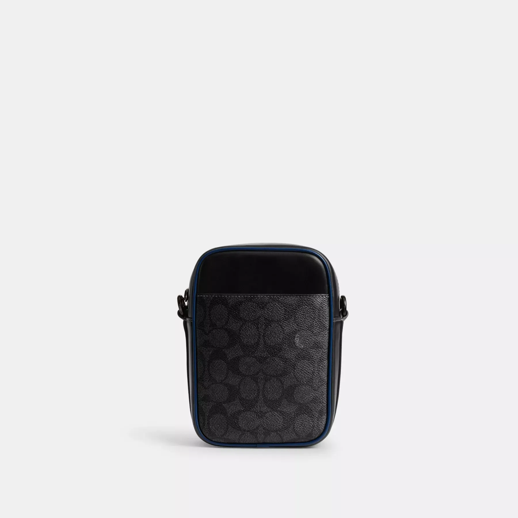 Hitch Crossbody In Blocked Signature Canvas Black Multi