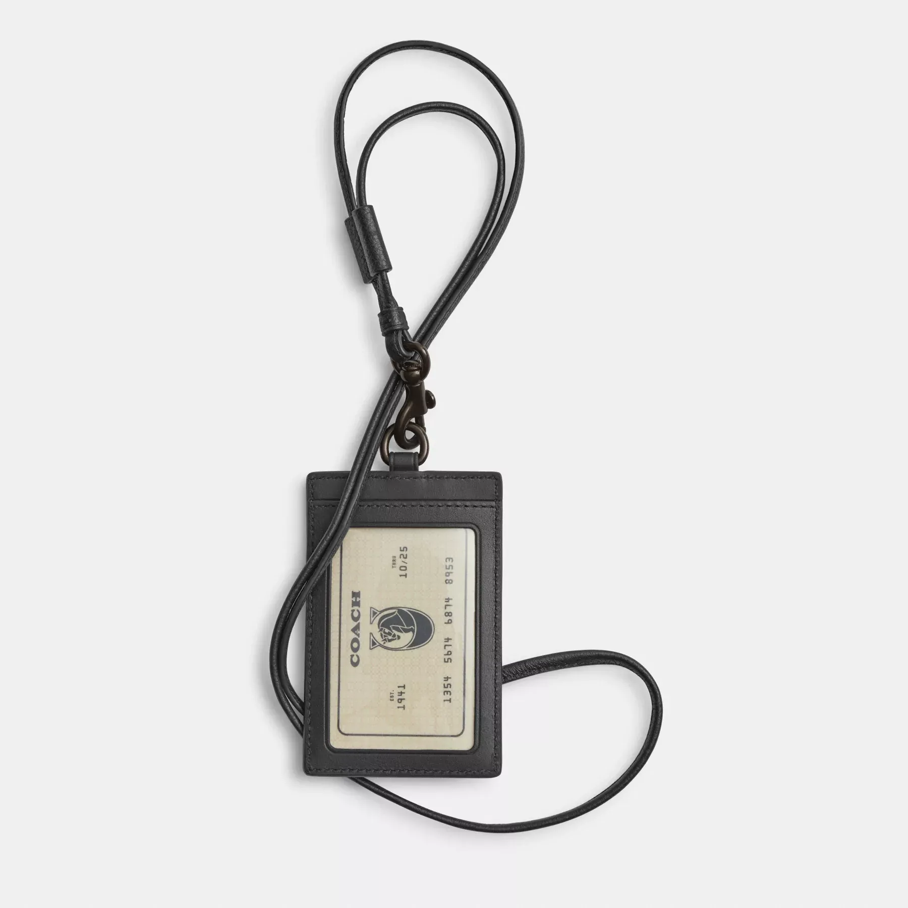 Id Lanyard In Signature Denim Charcoal