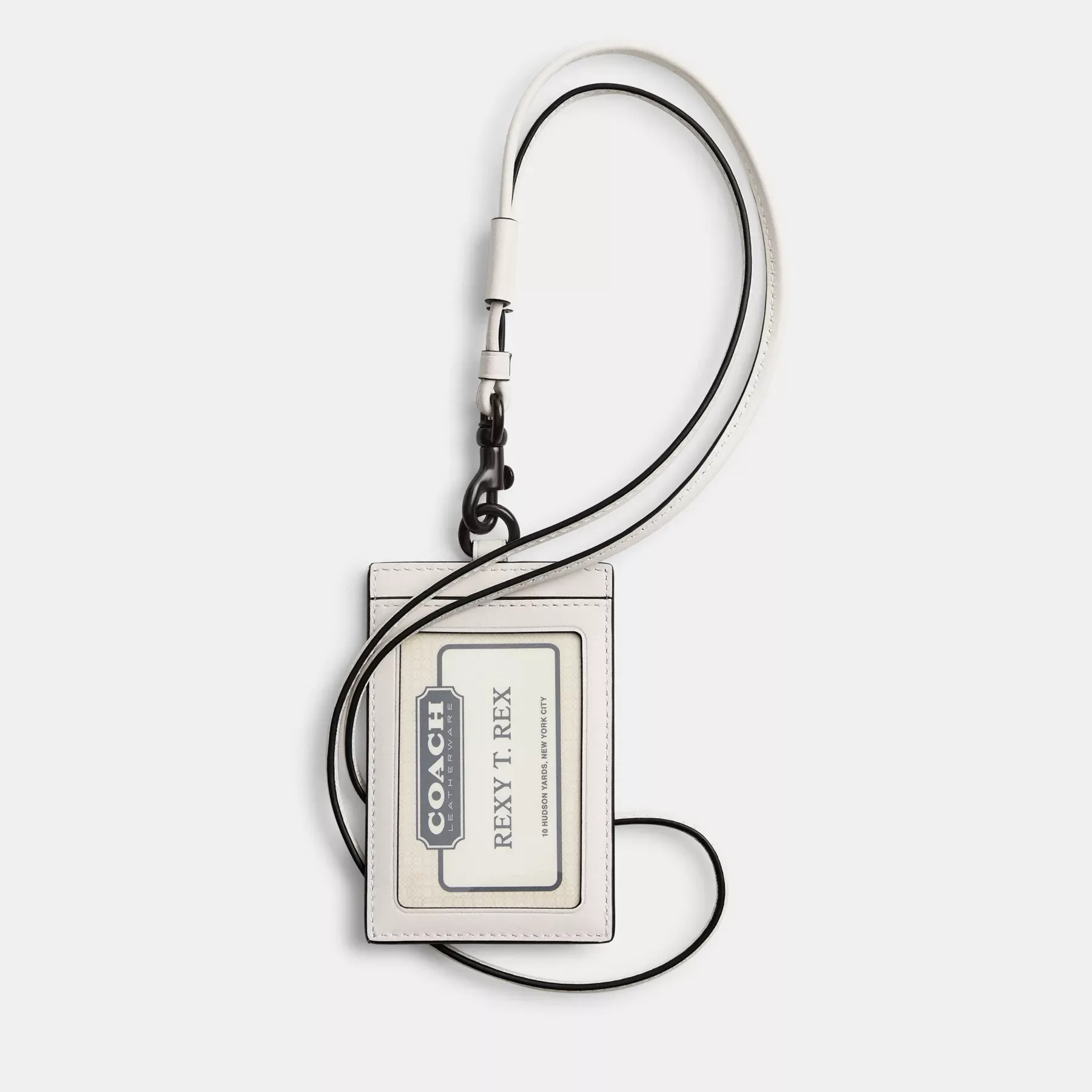 Id Lanyard In Signature Denim Chalk/White