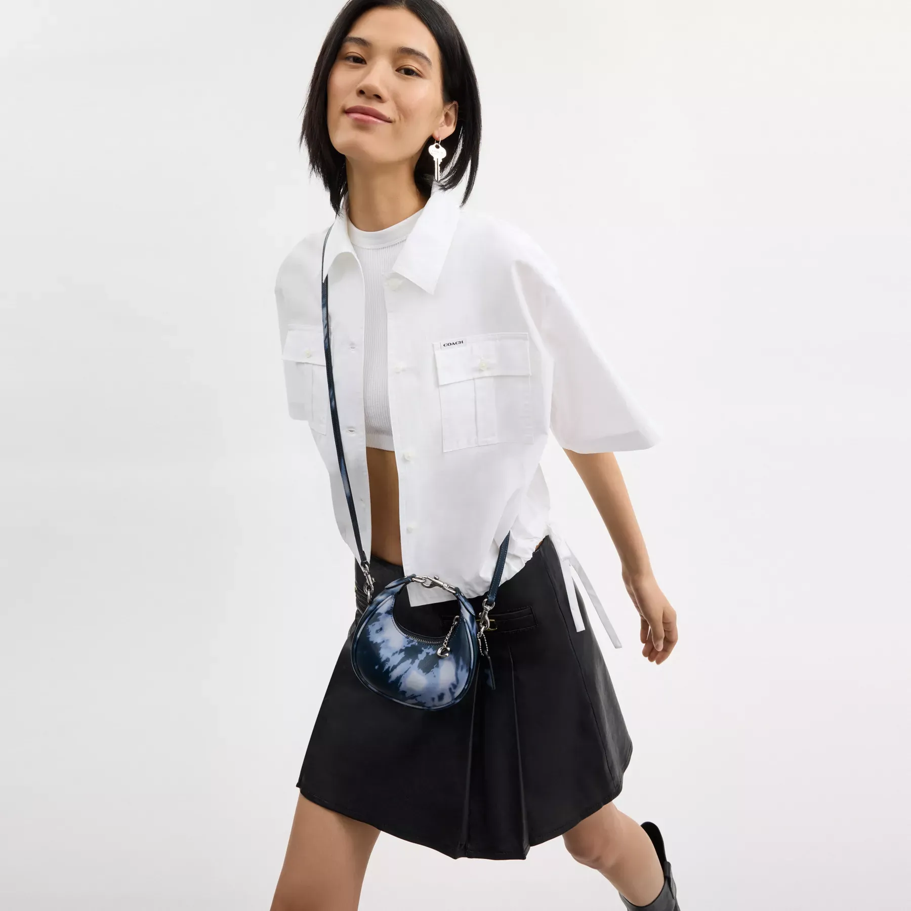 Jonie Bag With Tie-Dye Print Midnight Navy Jonie Bag With Tie-Dye Print Midnight Navy