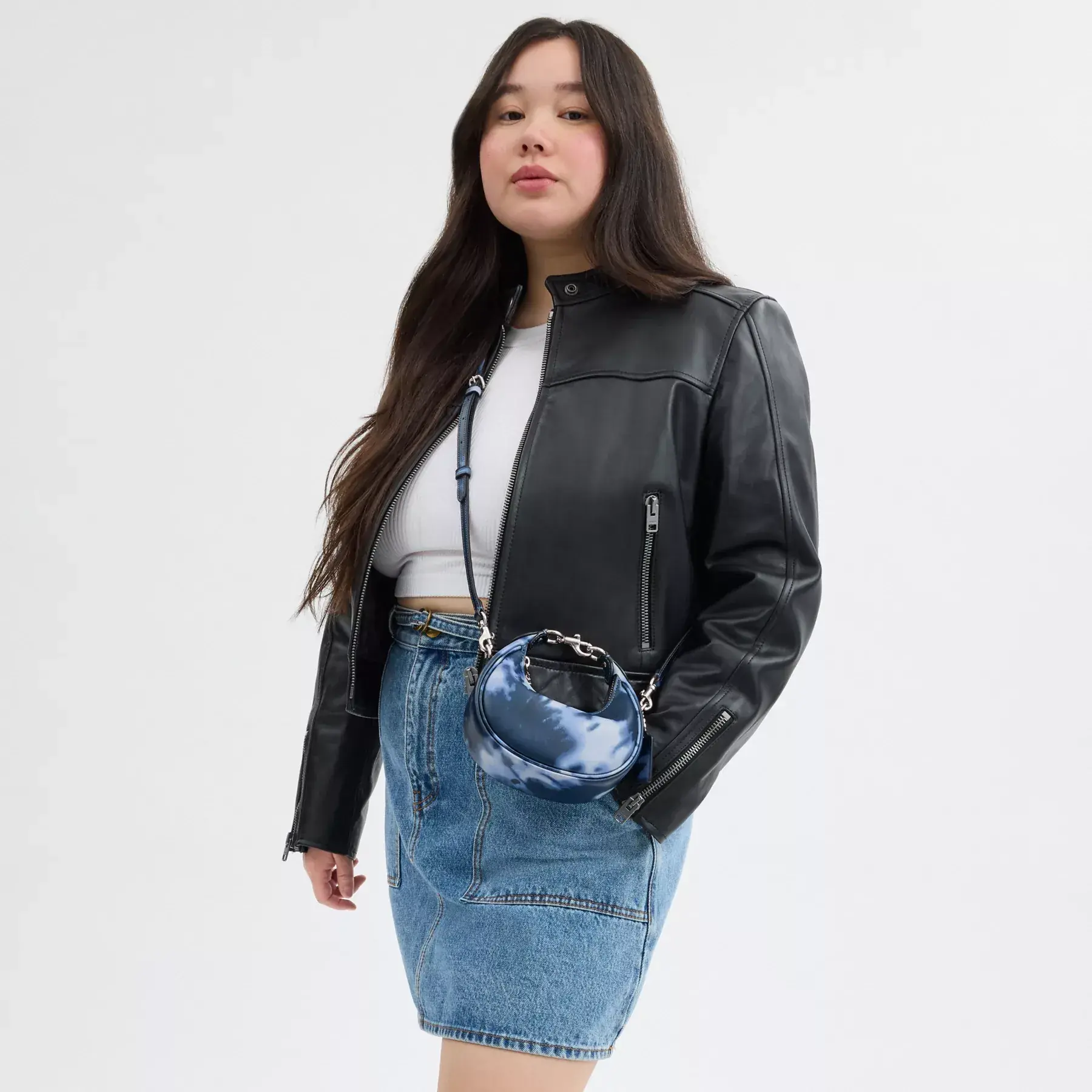 Jonie Bag With Tie-Dye Print Midnight Navy Jonie Bag With Tie-Dye Print Midnight Navy