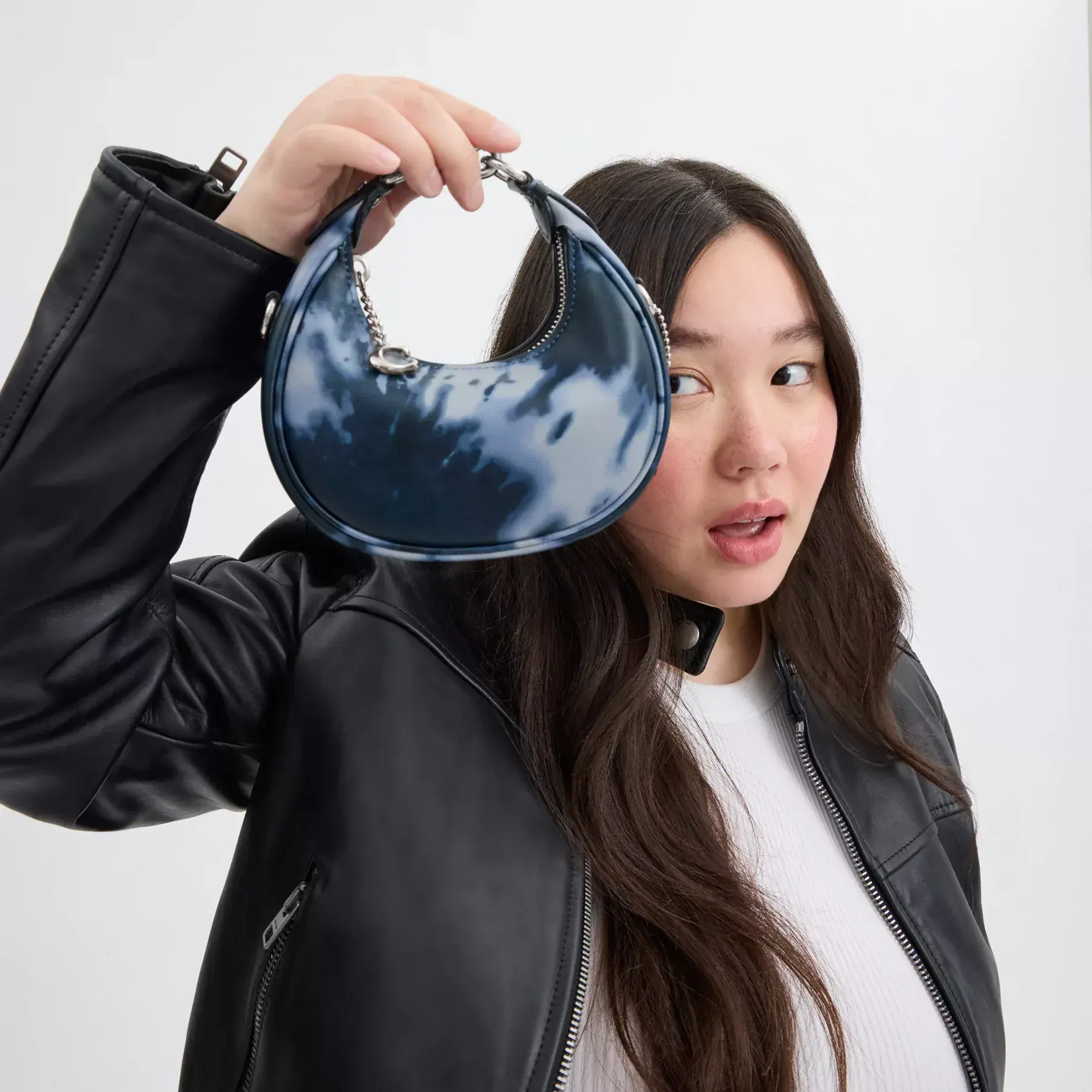 Jonie Bag With Tie-Dye Print Midnight Navy Jonie Bag With Tie-Dye Print Midnight Navy