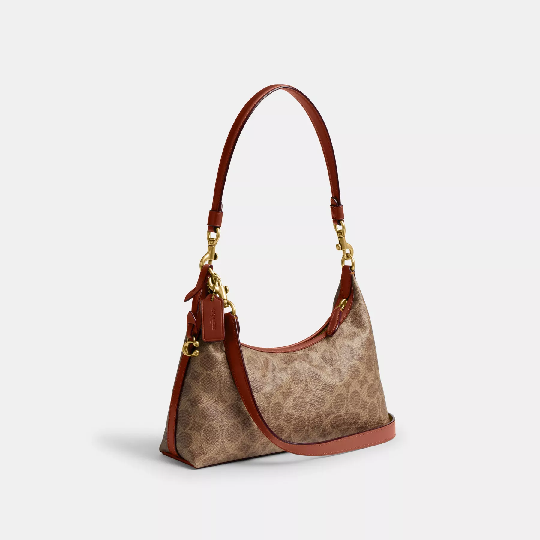 Juliet Shoulder Bag 25 In Signature Canvas Tan Caramel