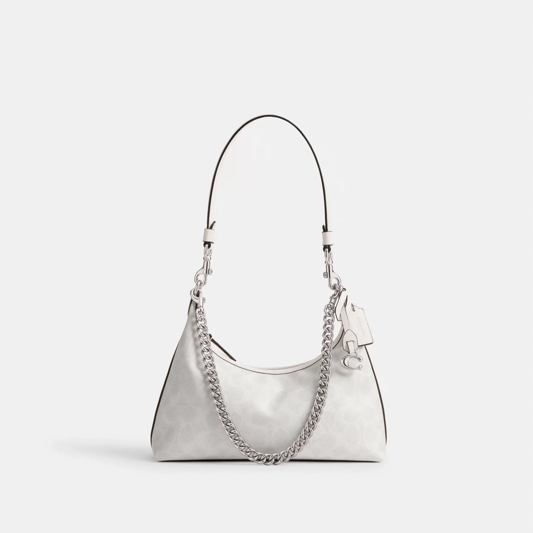 Juliet Shoulder Bag 25 In Signature Canvas White Chalk