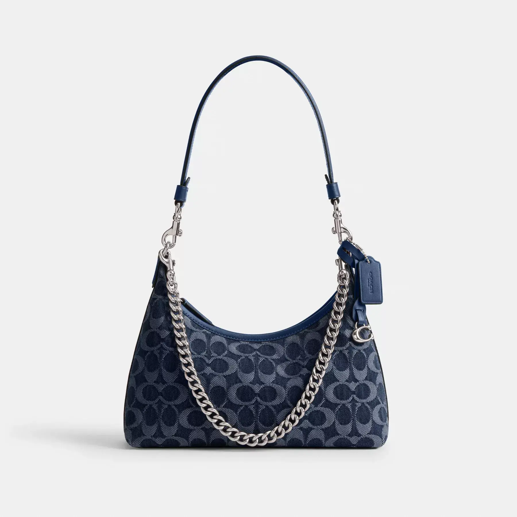 Juliet Shoulder Bag 25 In Signature Denim Deep Blue Multi Juliet Shoulder Bag 25 In Signature Denim Deep Blue Multi