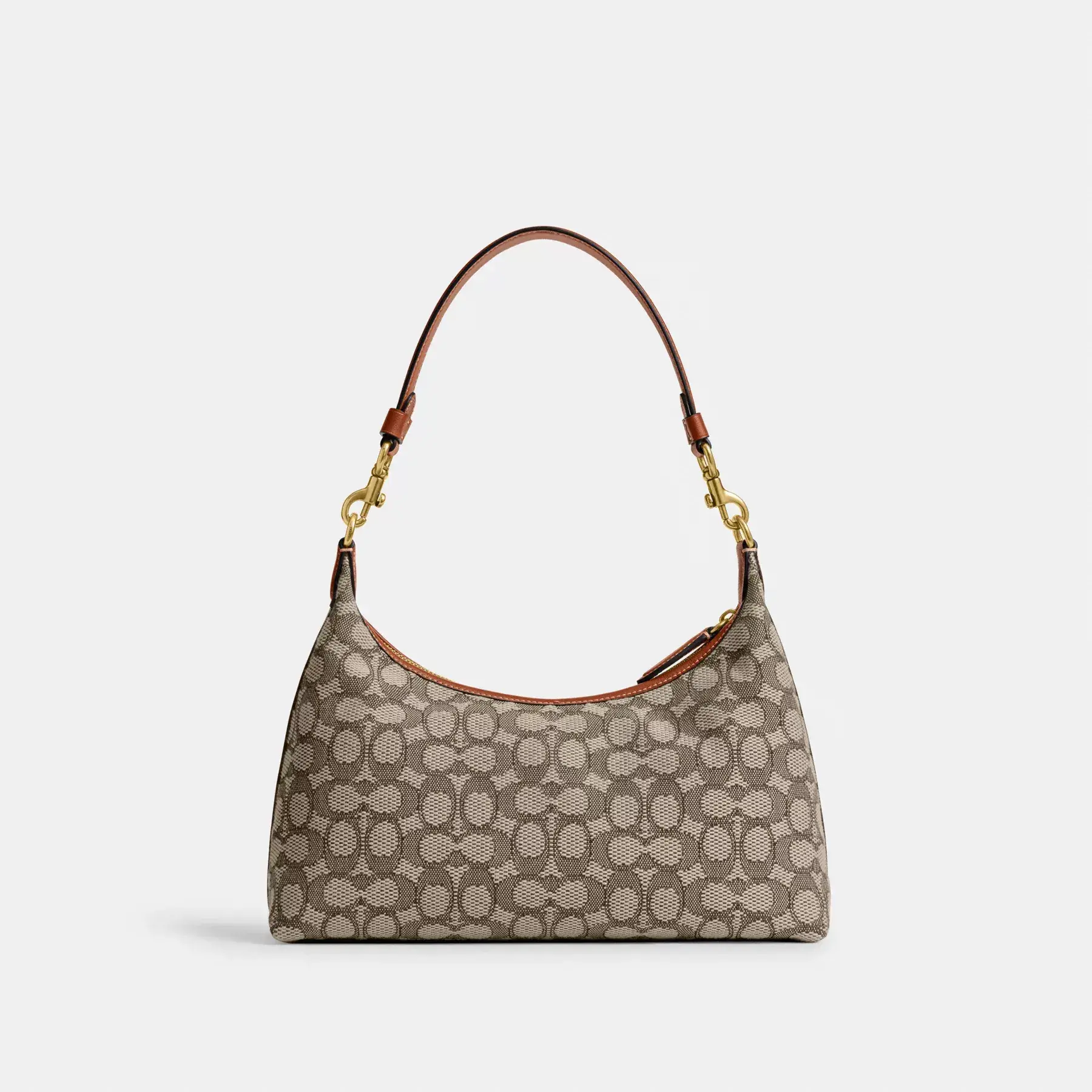 Juliet Shoulder Bag In Signature Textile Jacquard Cocoa Burnished Amb Juliet Shoulder Bag In Signature Textile Jacquard Cocoa Burnished Amb