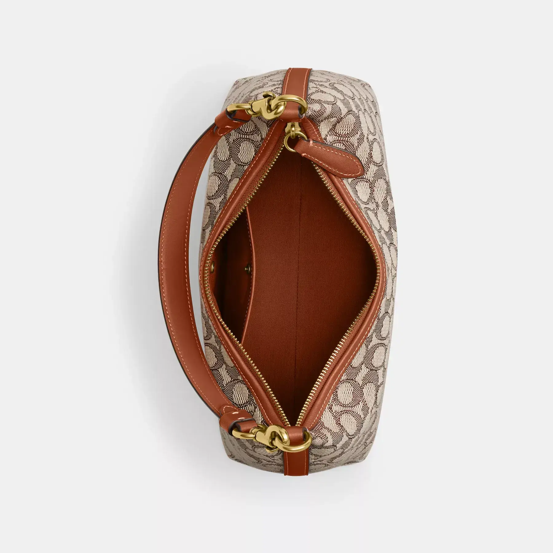 Juliet Shoulder Bag In Signature Textile Jacquard Cocoa Burnished Amb Juliet Shoulder Bag In Signature Textile Jacquard Cocoa Burnished Amb